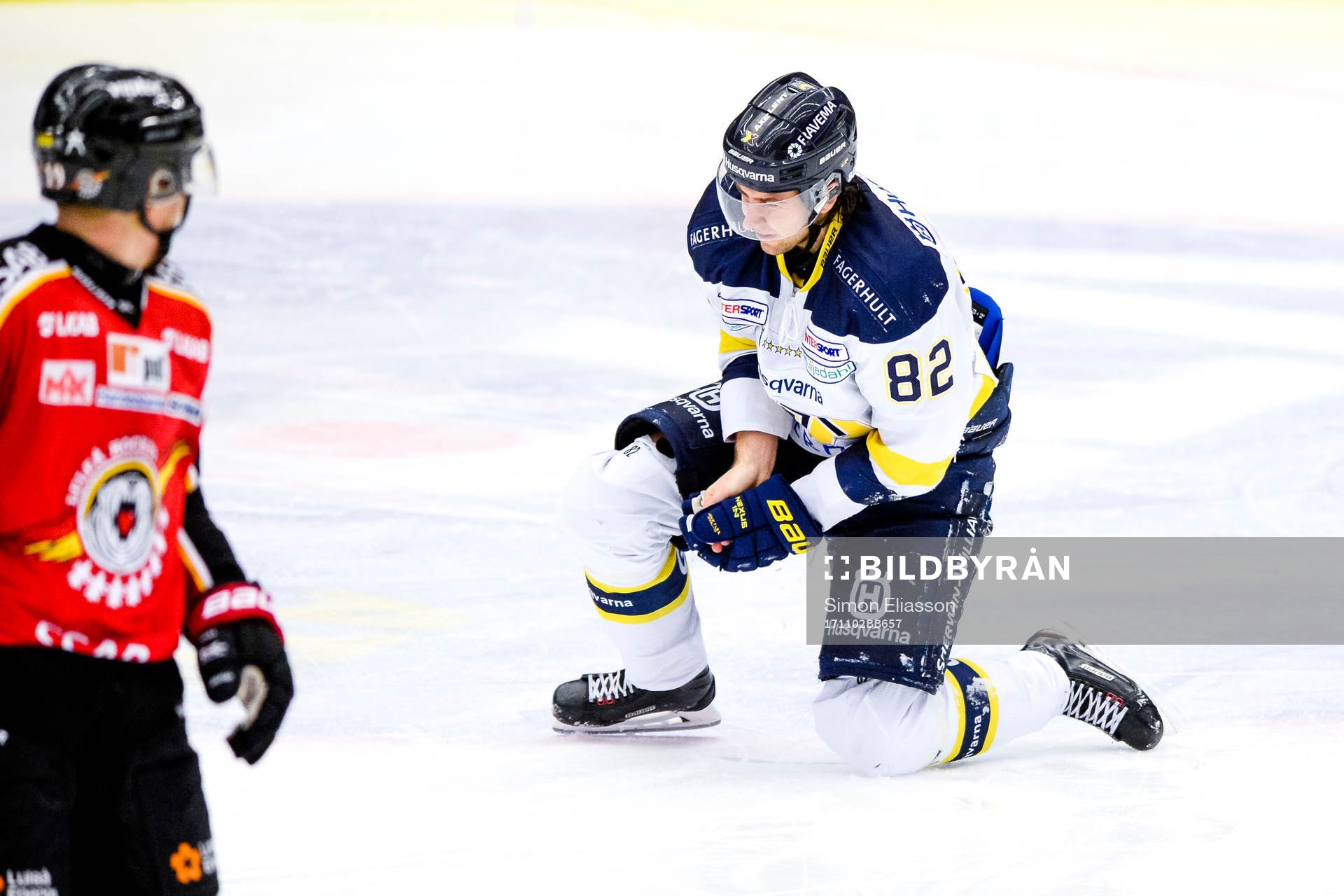 s Kevin Stenlund har ont