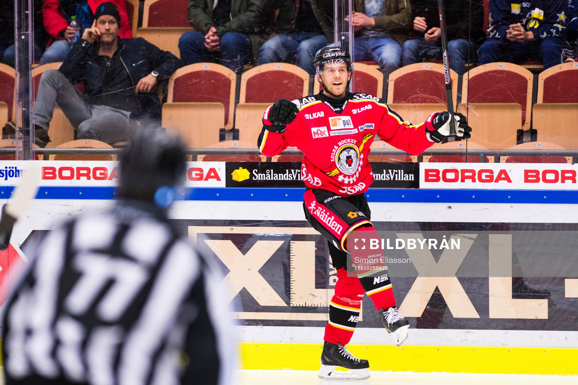 Luleås Patrick Cehlin jublar