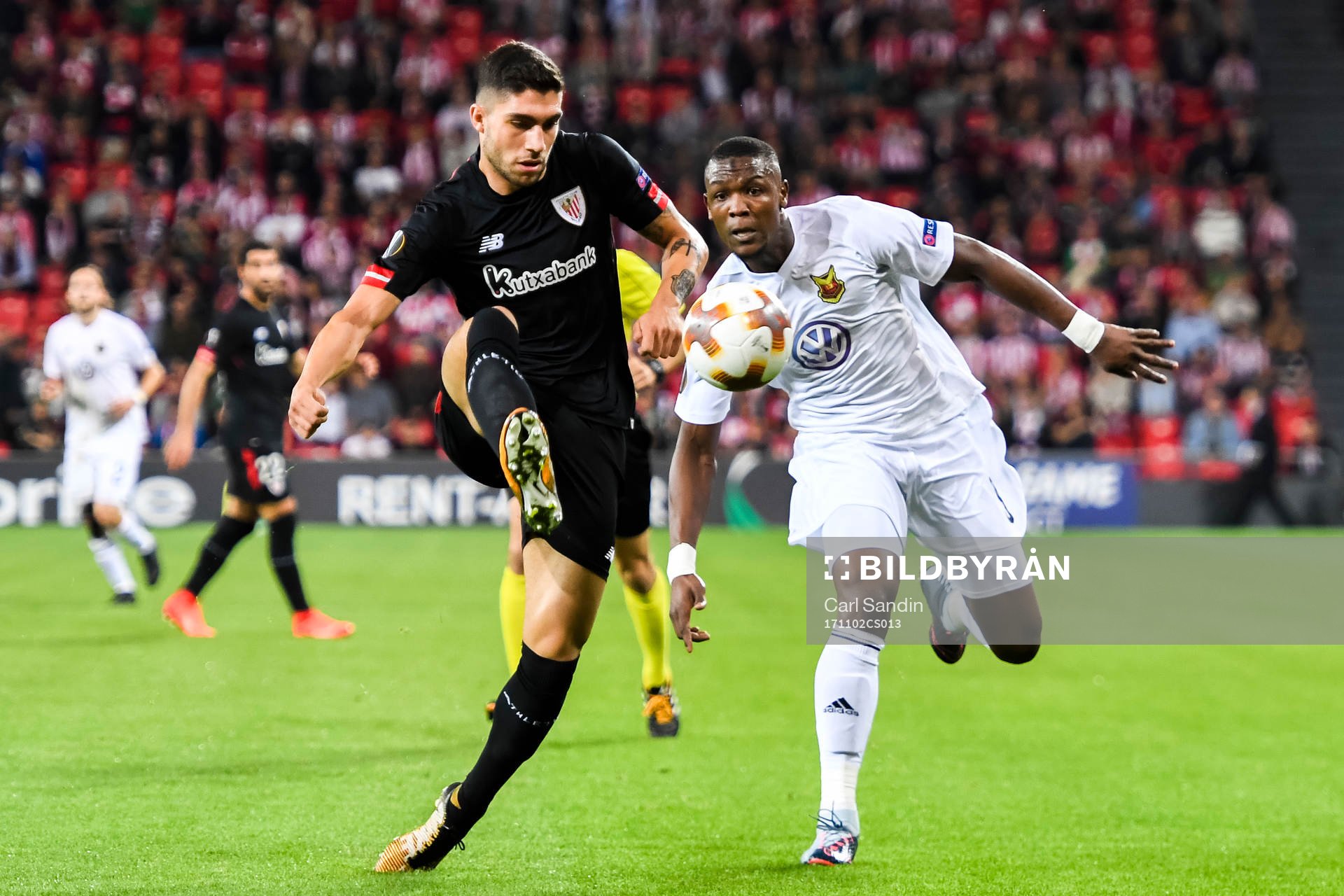 Athletic Bilbaos Unai Nunez och Östersunds Salisu