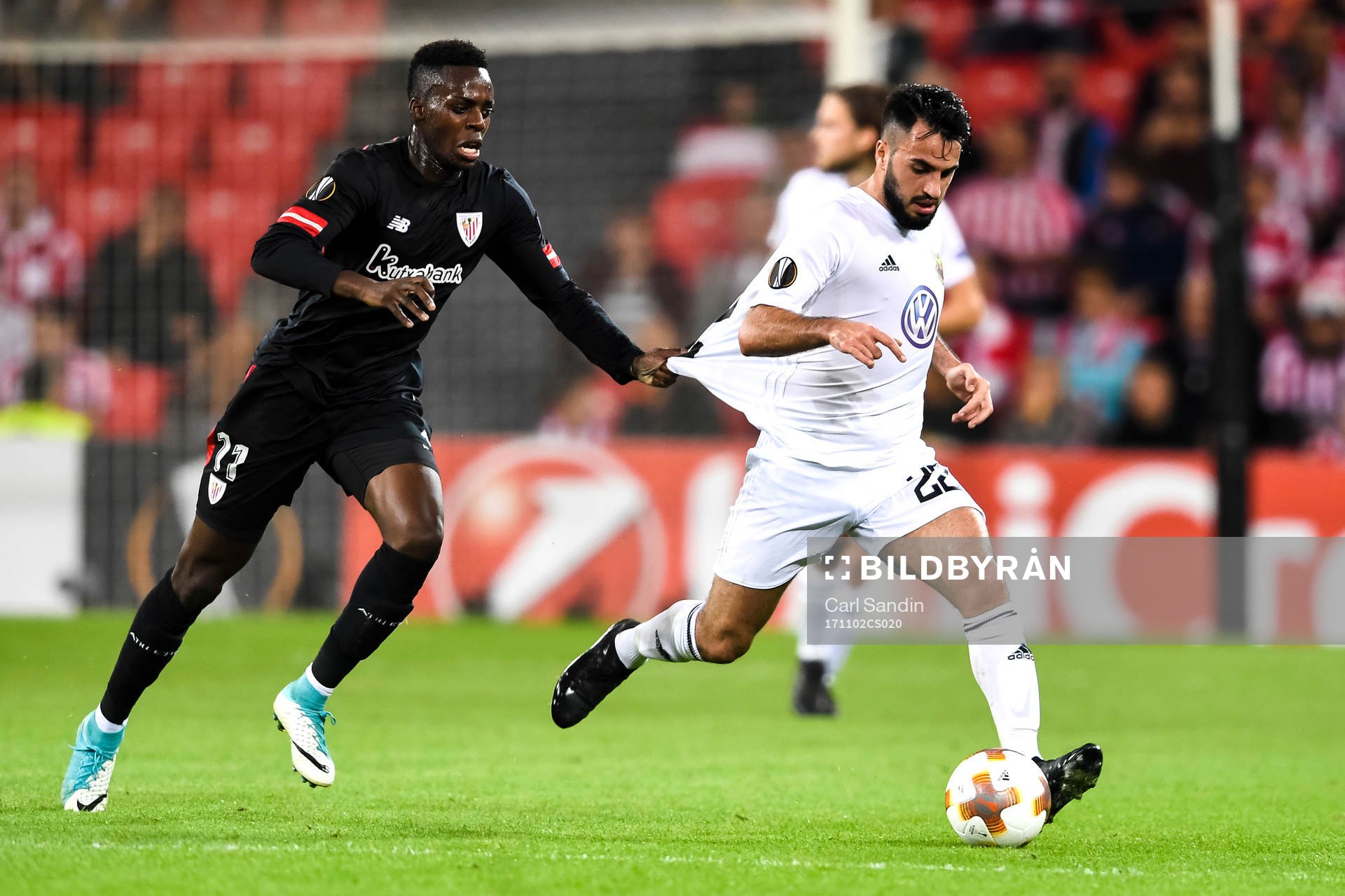 Athletic Bilbaos Inaki Williams och Östersunds Brwa Nouri