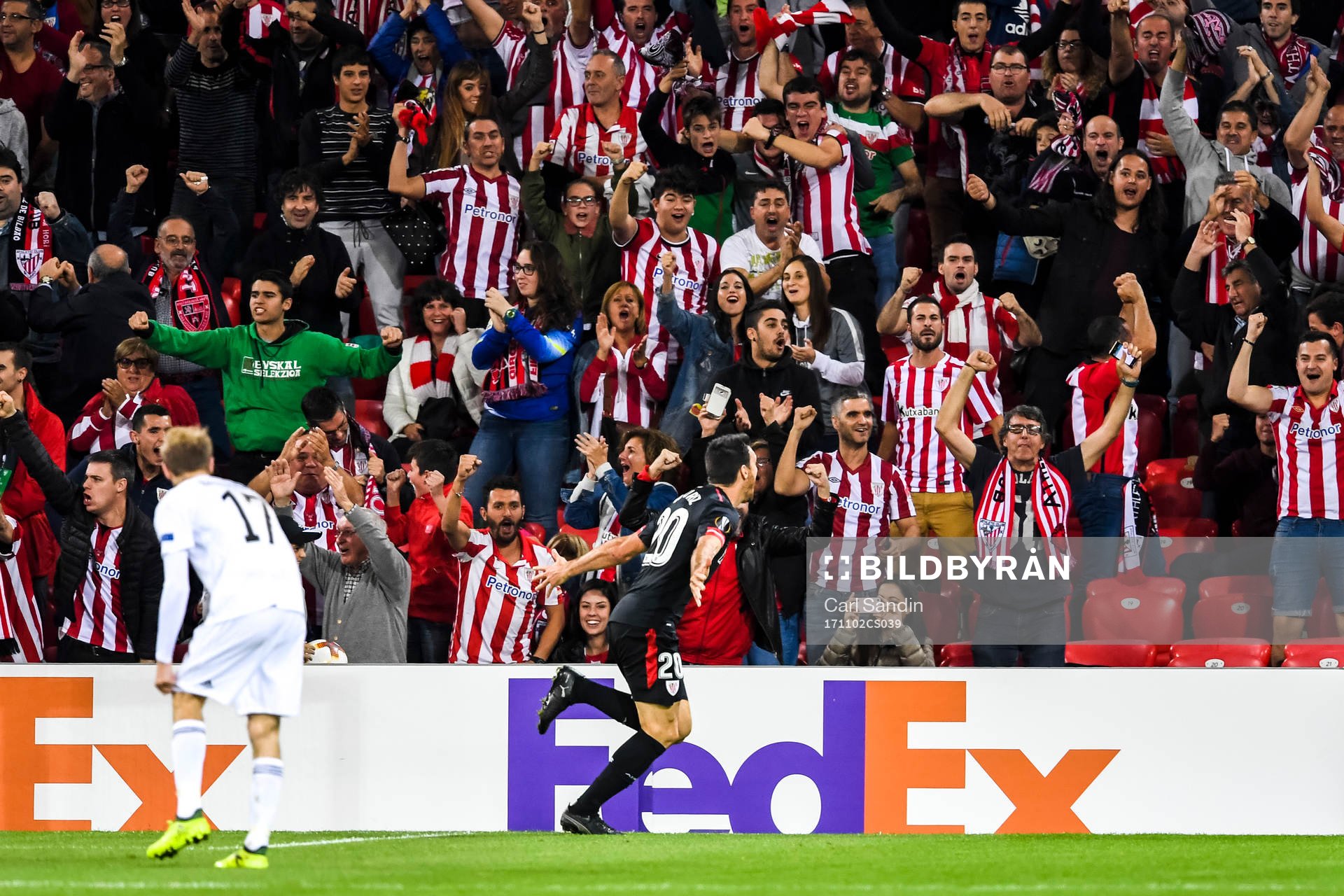 Athletic Bilbaos Aritz Aduriz jublar