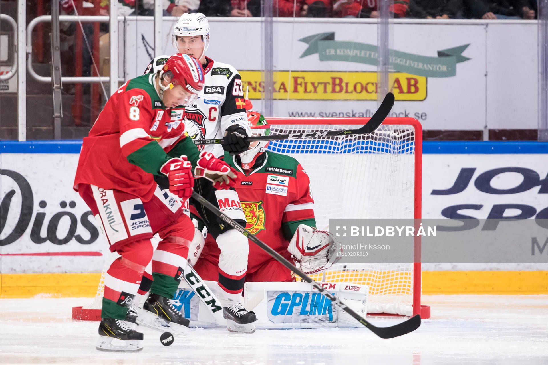 Moras Robin Johansson och Malmö Redhawks Fredrik