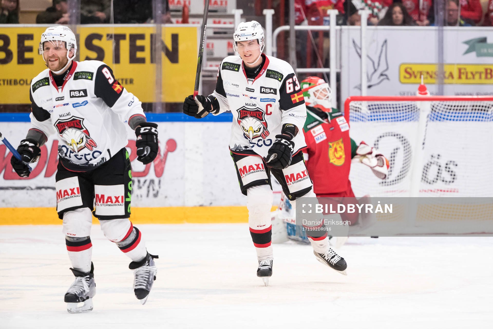 Malmö Redhawks Frederik Storm och Malmö Redhawks Fredrik