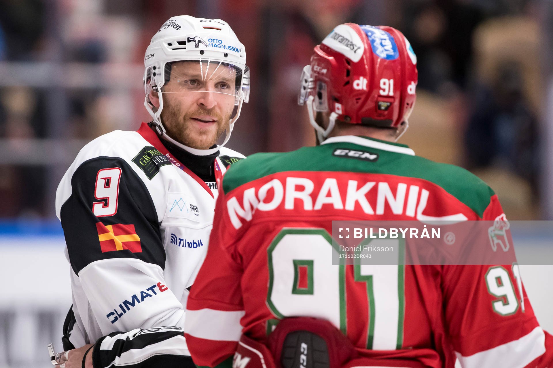Malmö Redhawks Frederik Storm  i ishockeymatchen i SHL