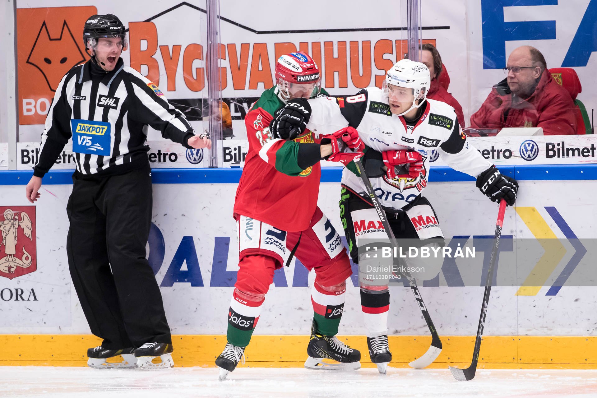 Linjedomare Daniel Persson Moras Tomas Skogs Malmö