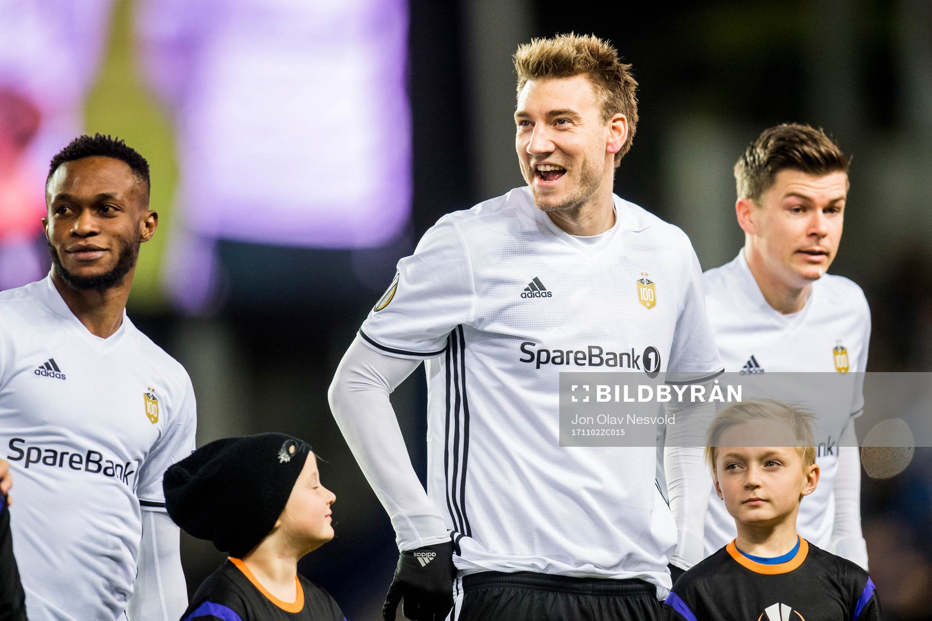 Samuel Adegbenro, Nicklas Bendtner and Pål André Helland