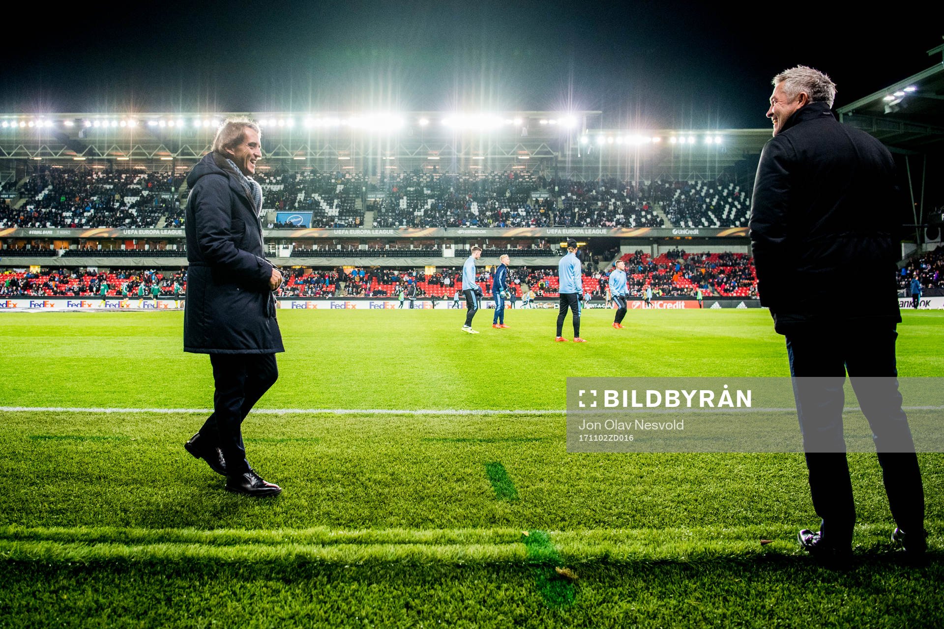 Roberto Mancini, head coach of Zenit, and Kåre