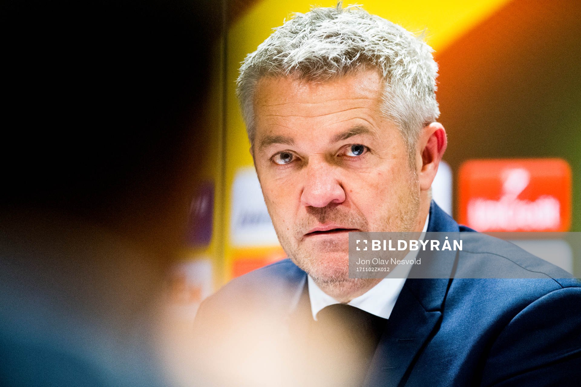Kåre Ingebrigtsen, head coach of Rosenborg, during a press conference after the UEFA Europa League match between Rosenborg and FK Zenit St. Petersburg on November 2, 2017 in Trondheim.