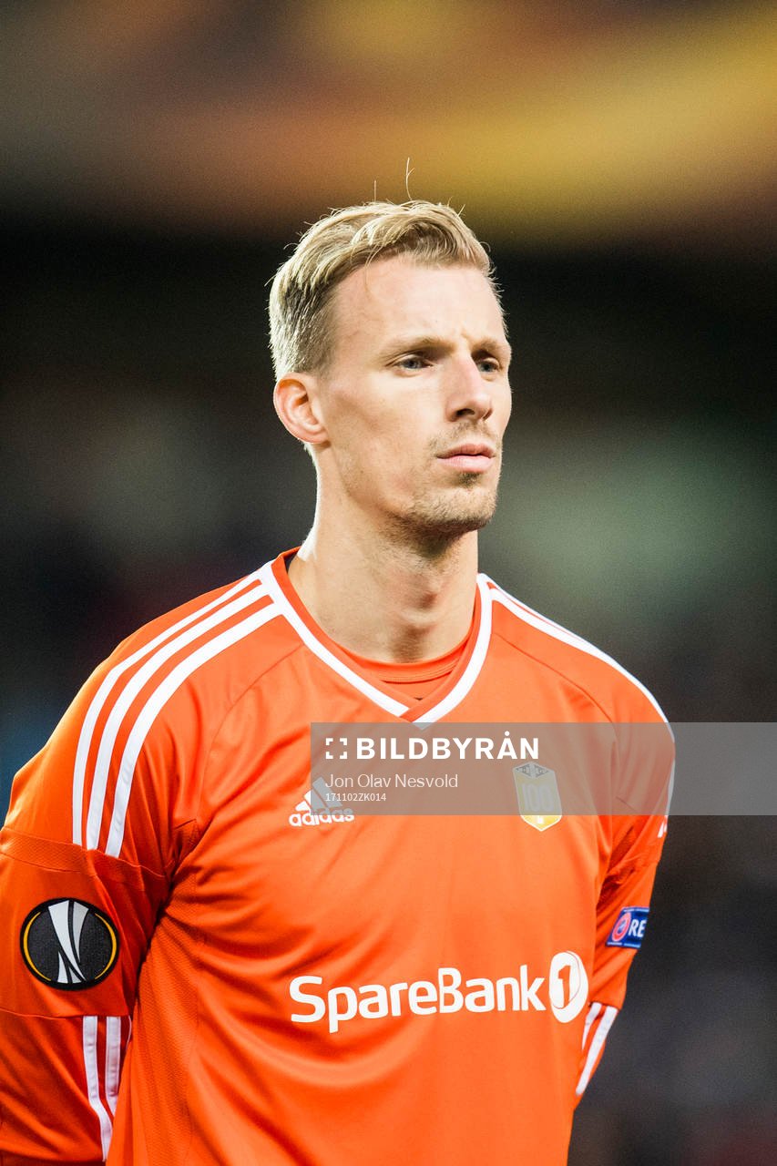 Goalkeeper André Hansen of Rosenborg