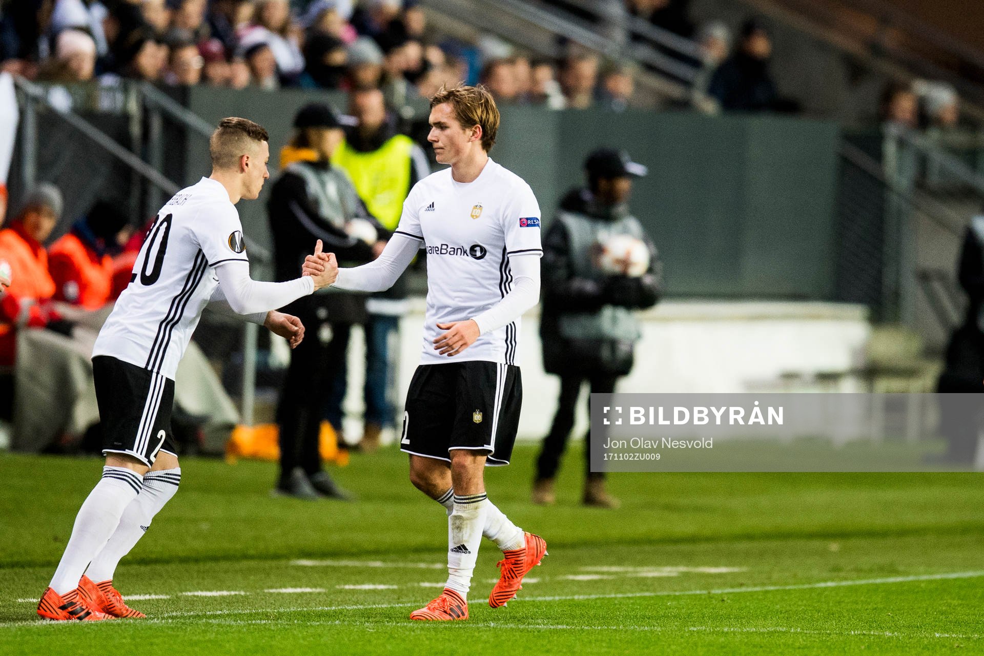 Alex Gersbach and Morten Konradsen of Rosenborg