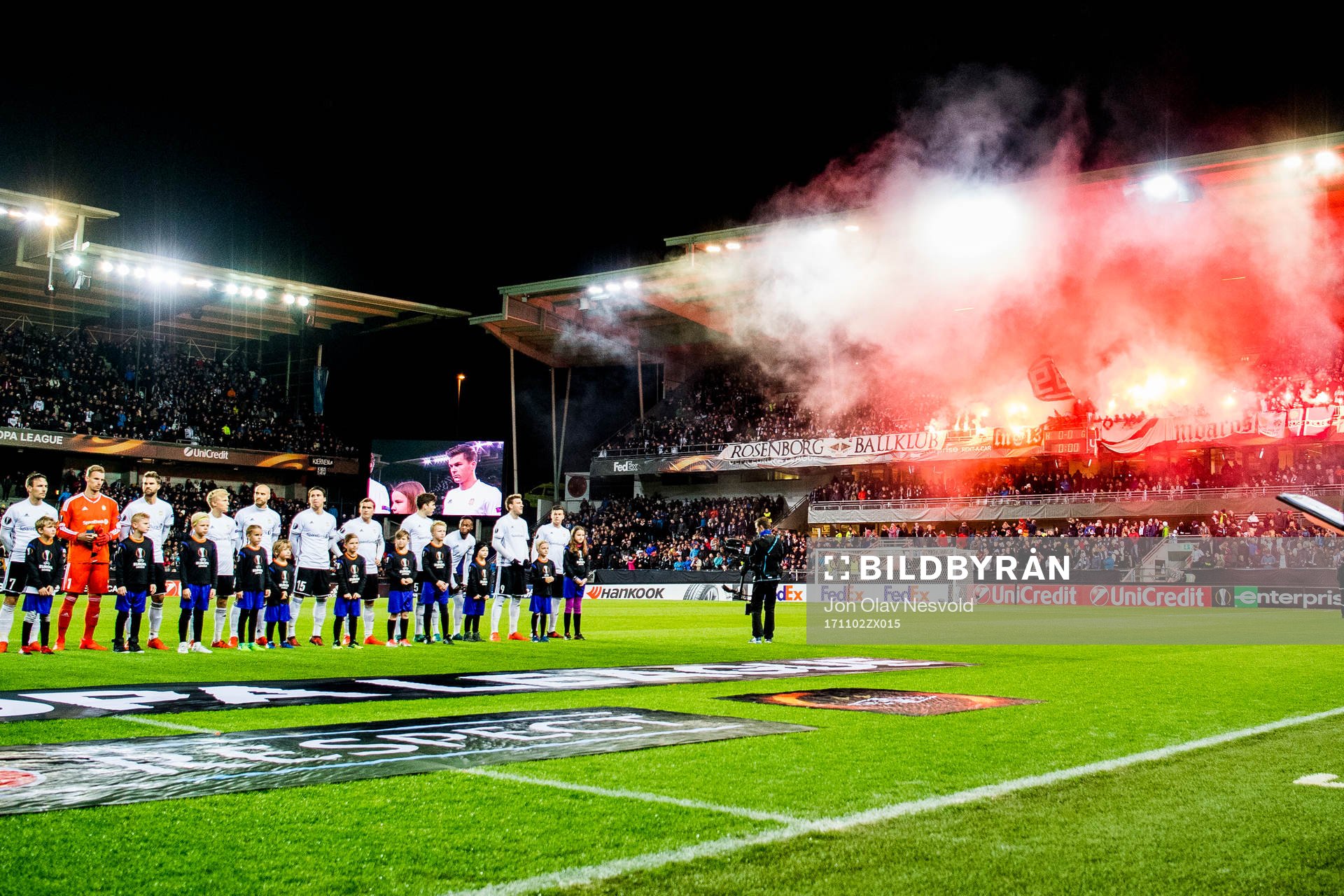 The Rosenborg team line up