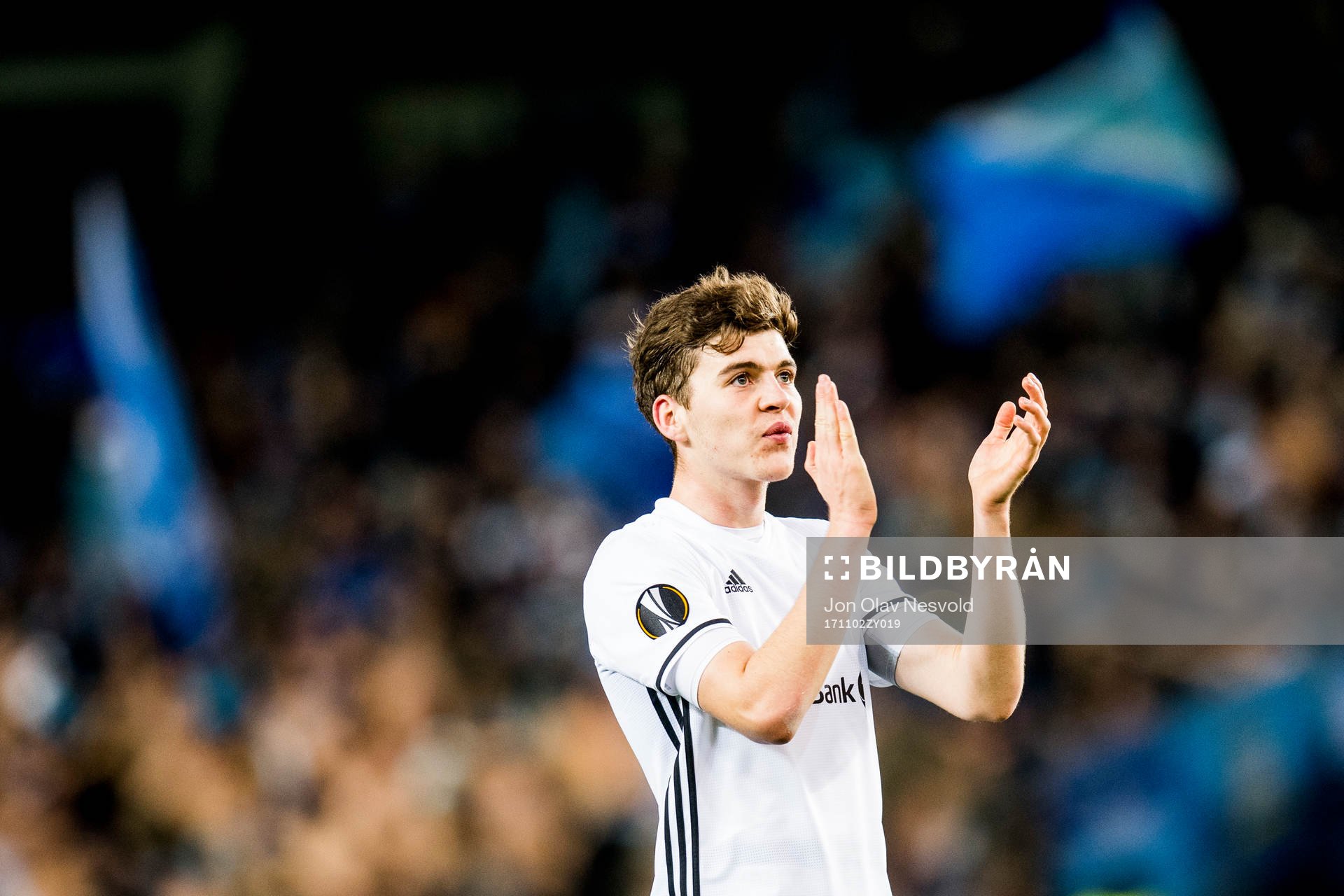 Jacob Rasmussen of Rosenborg after the UEFA Europa League match between Rosenborg and FK Zenit St. Petersburg on November 2, 2017 in Trondheim.