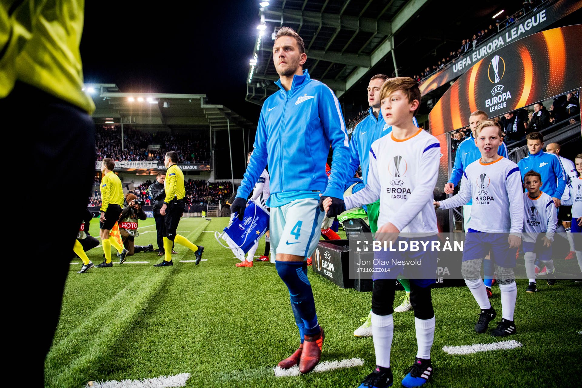 Domenico Criscito of Zenit ahead of the UEFA Europa League match between Rosenborg and FK Zenit St. Petersburg on November 2, 2017 in Trondheim.