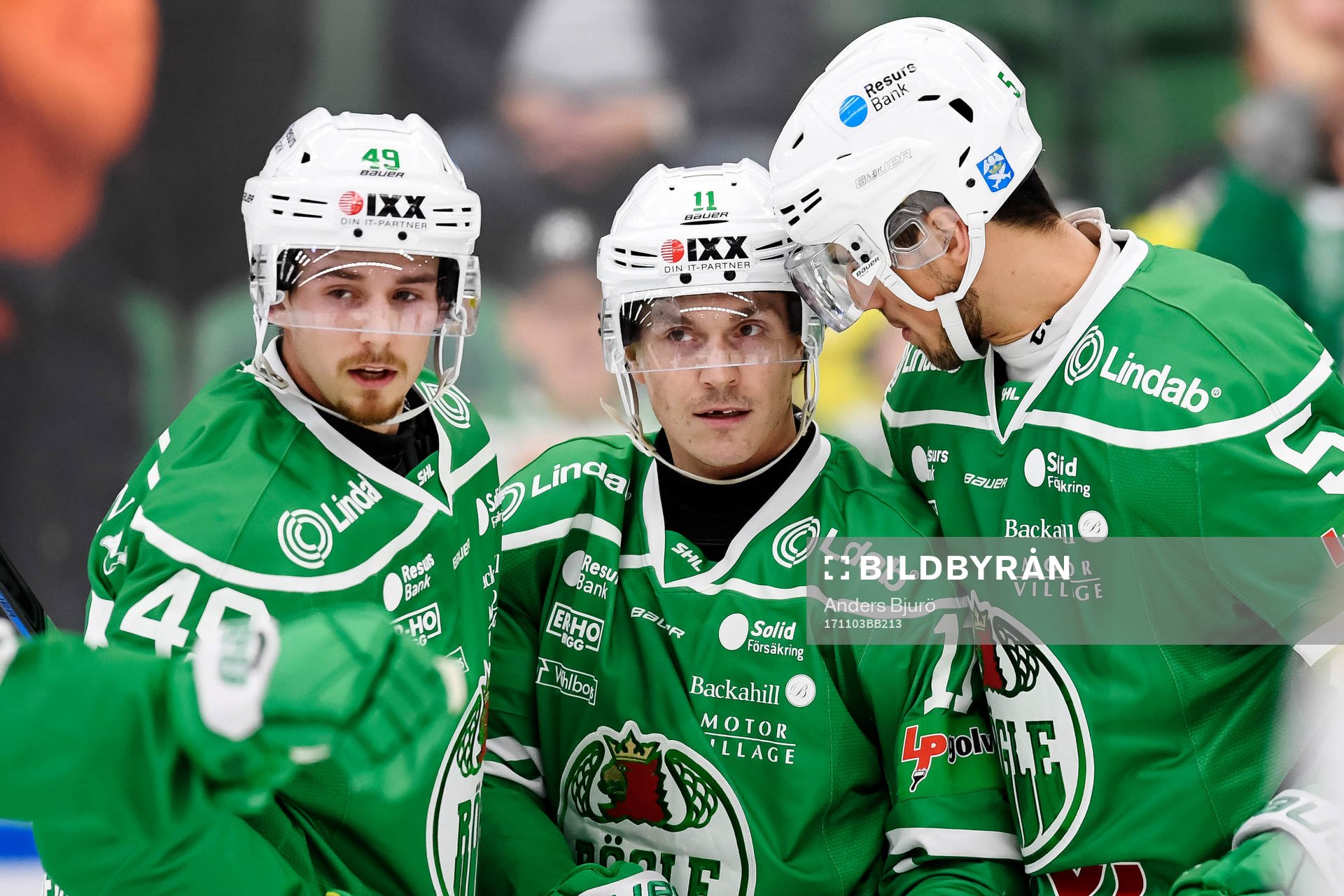Rögles Bryan Lerg jublar med lagkamrater