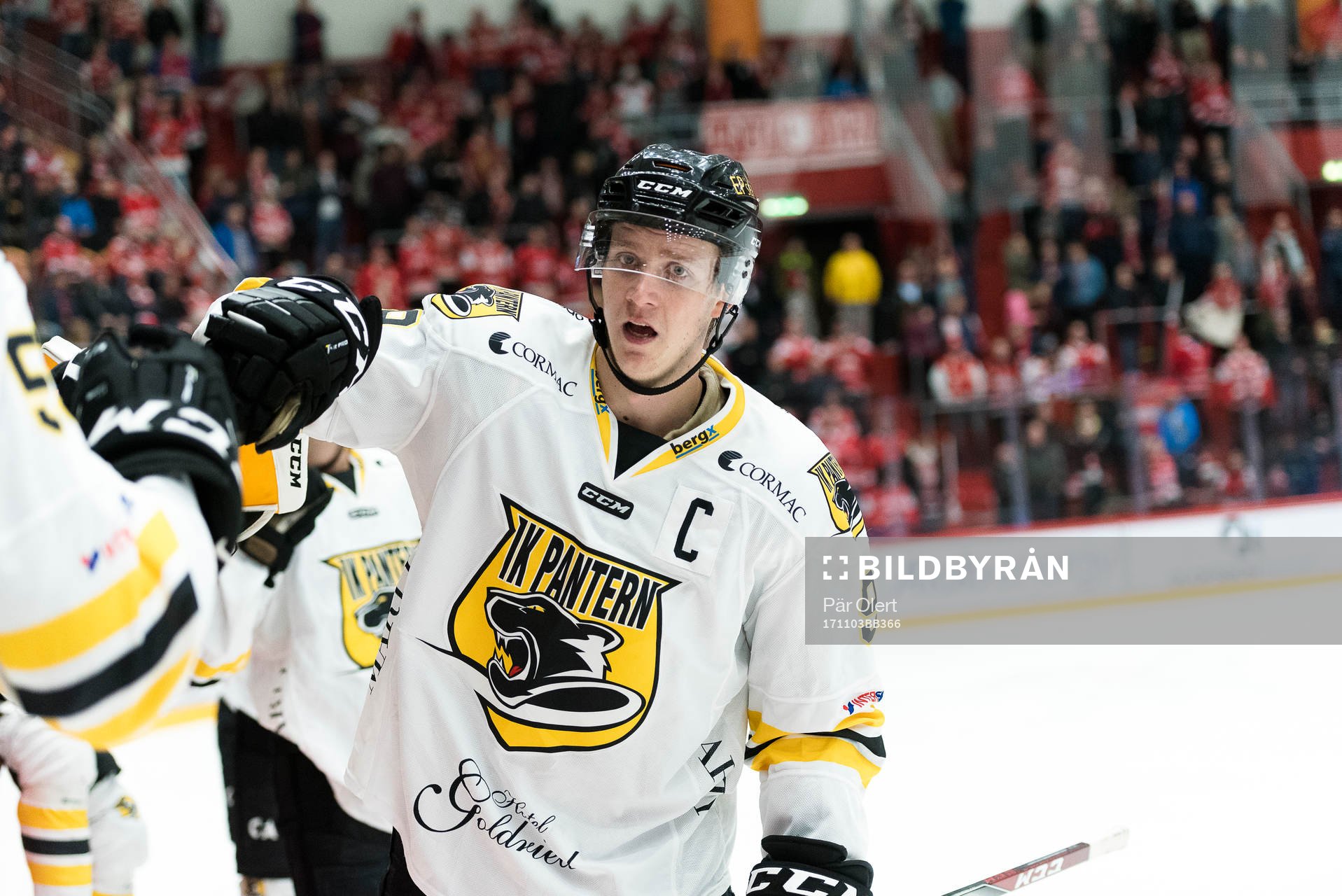 Panterns Kim Johansson jublar