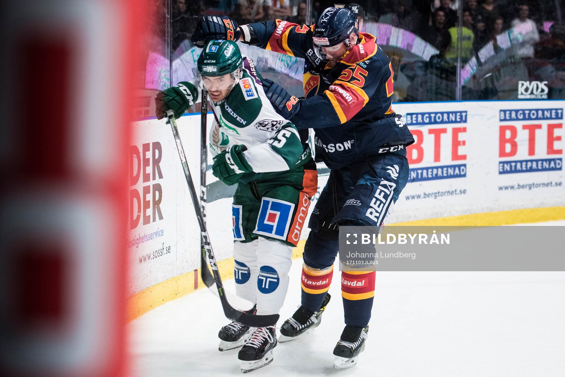 Färjestads Martin Johansson mot Djurgårdens Alexander