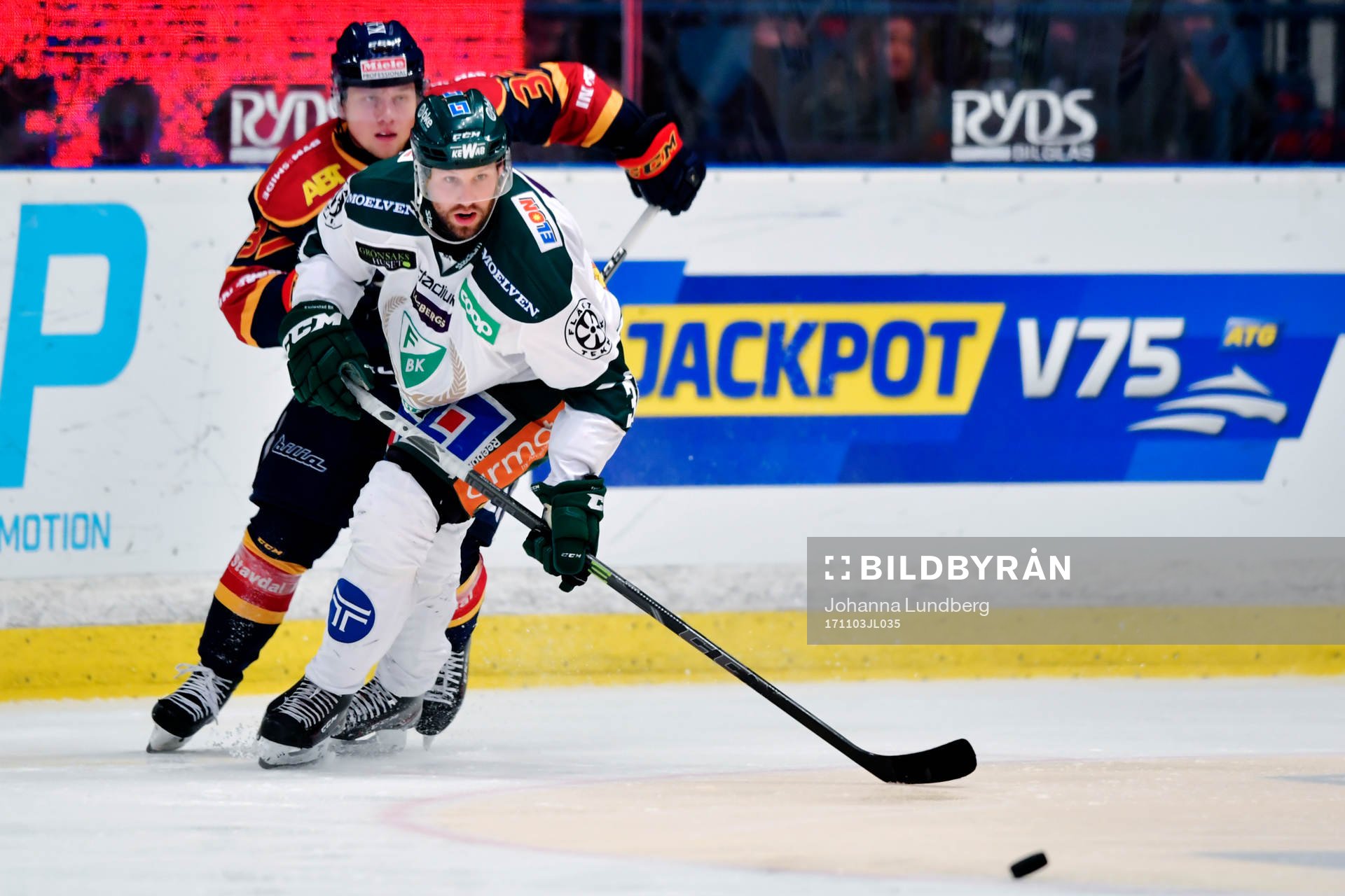 Djurgårdens Jesper Pettersson och Färjestads Dick
