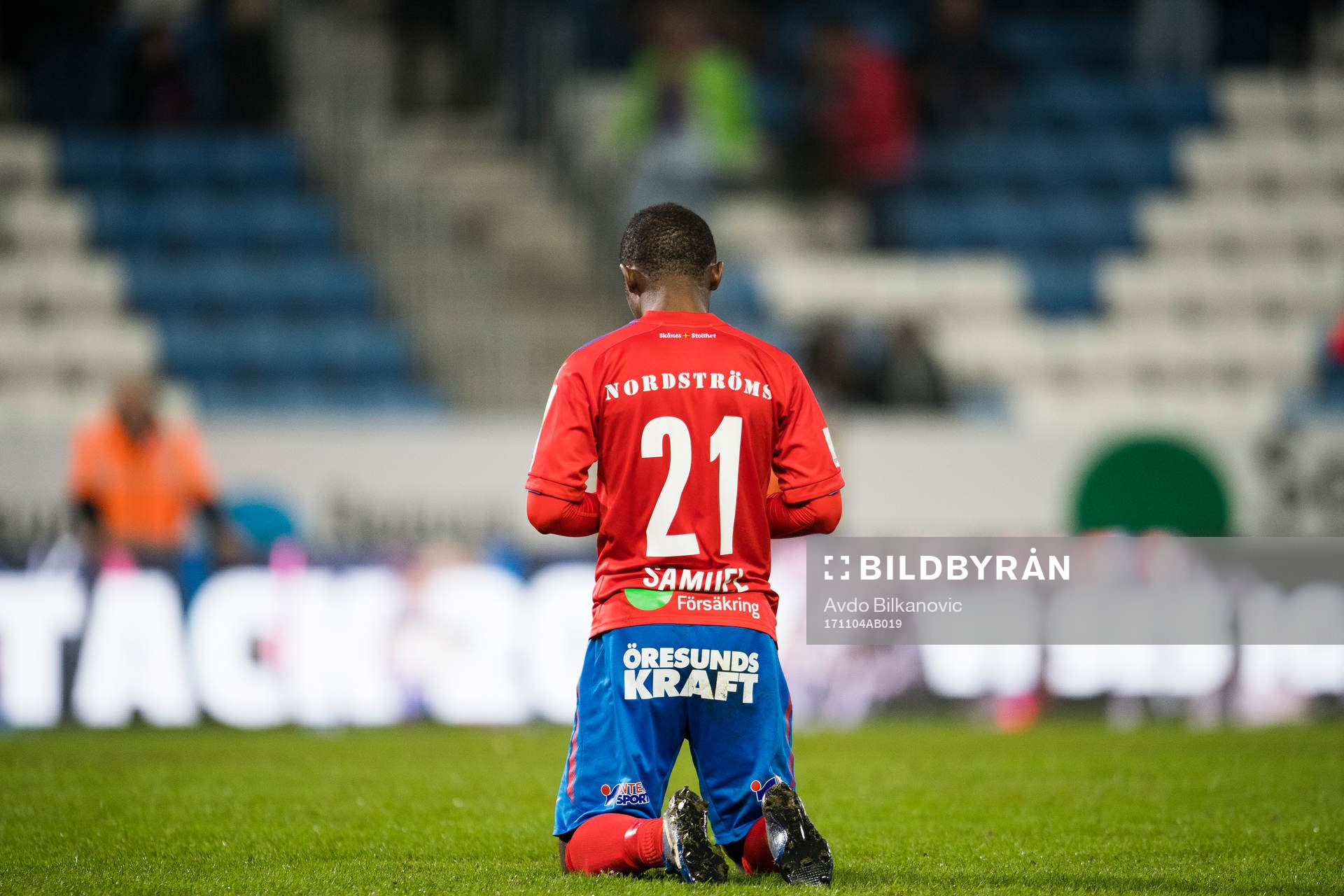 Helsingborgs Monday Samuel deppar