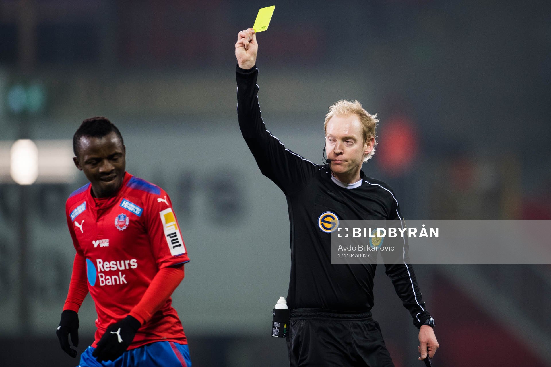Helsingborgs Monday Samuel  vara as av domare Per Melin
