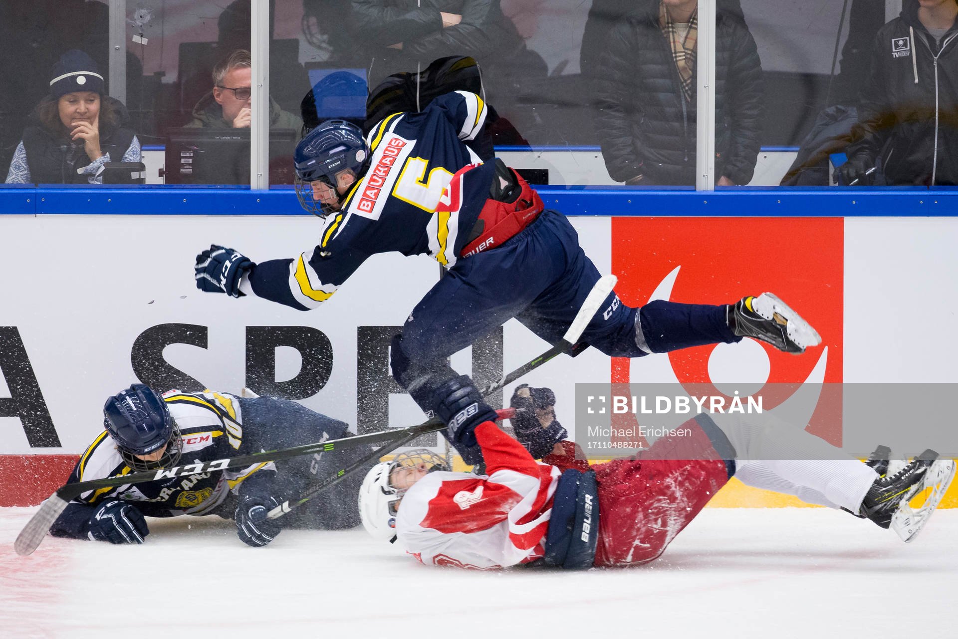 Ångermanlands Theodor Niederbach och Philip Eriksen faller