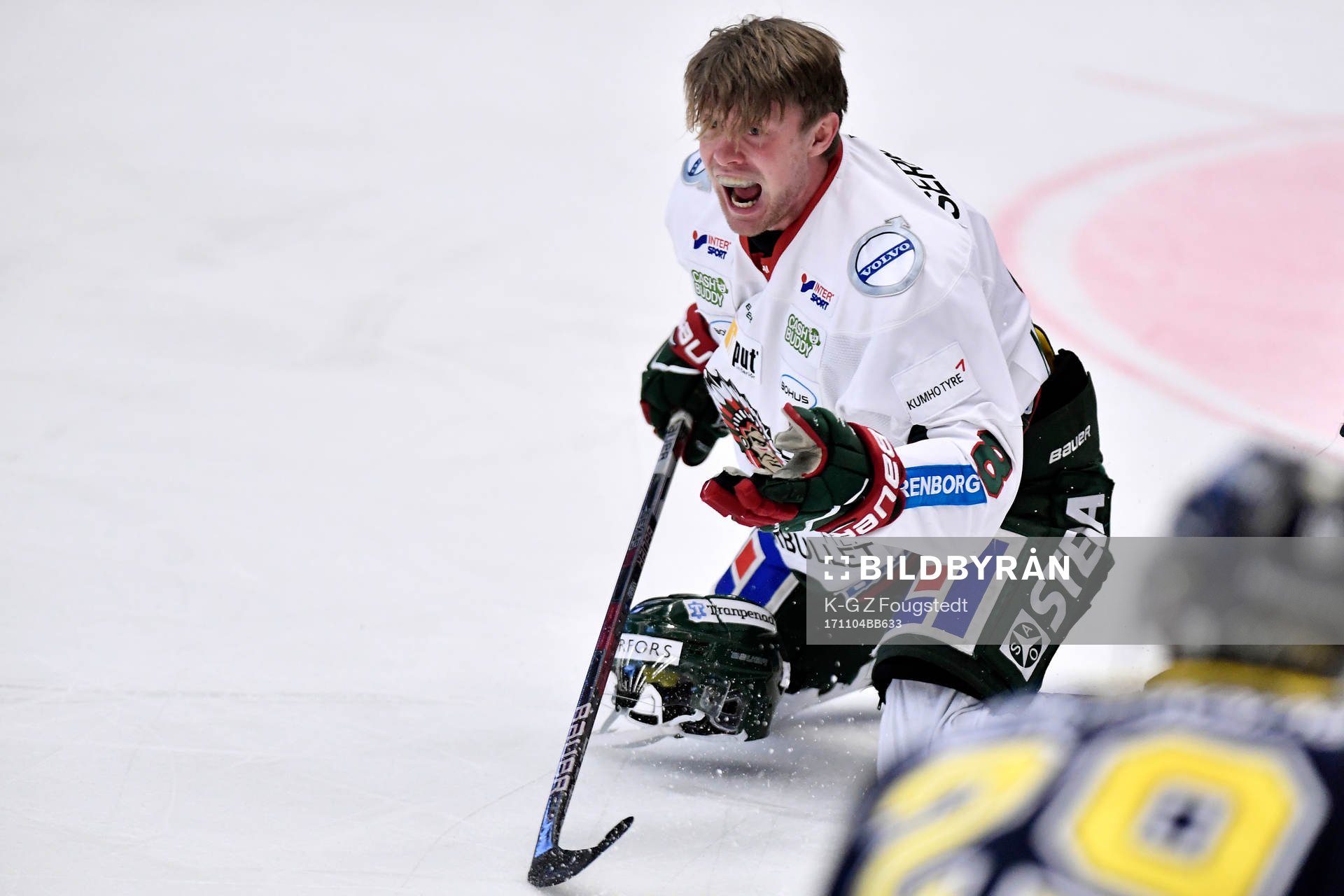 Frölundas John Nyberg reagerar