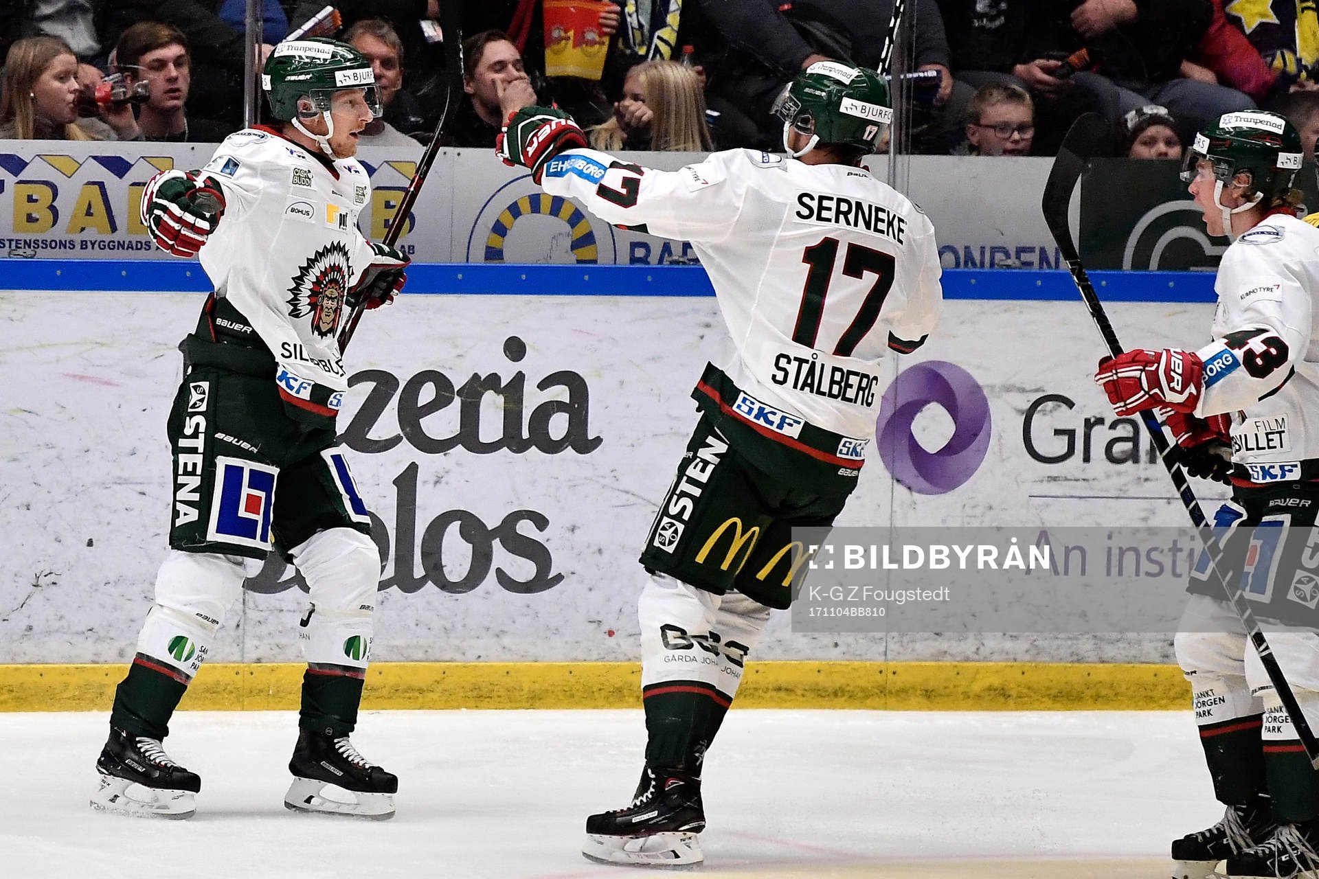 Frölundas Sebastian Stålberg jublar