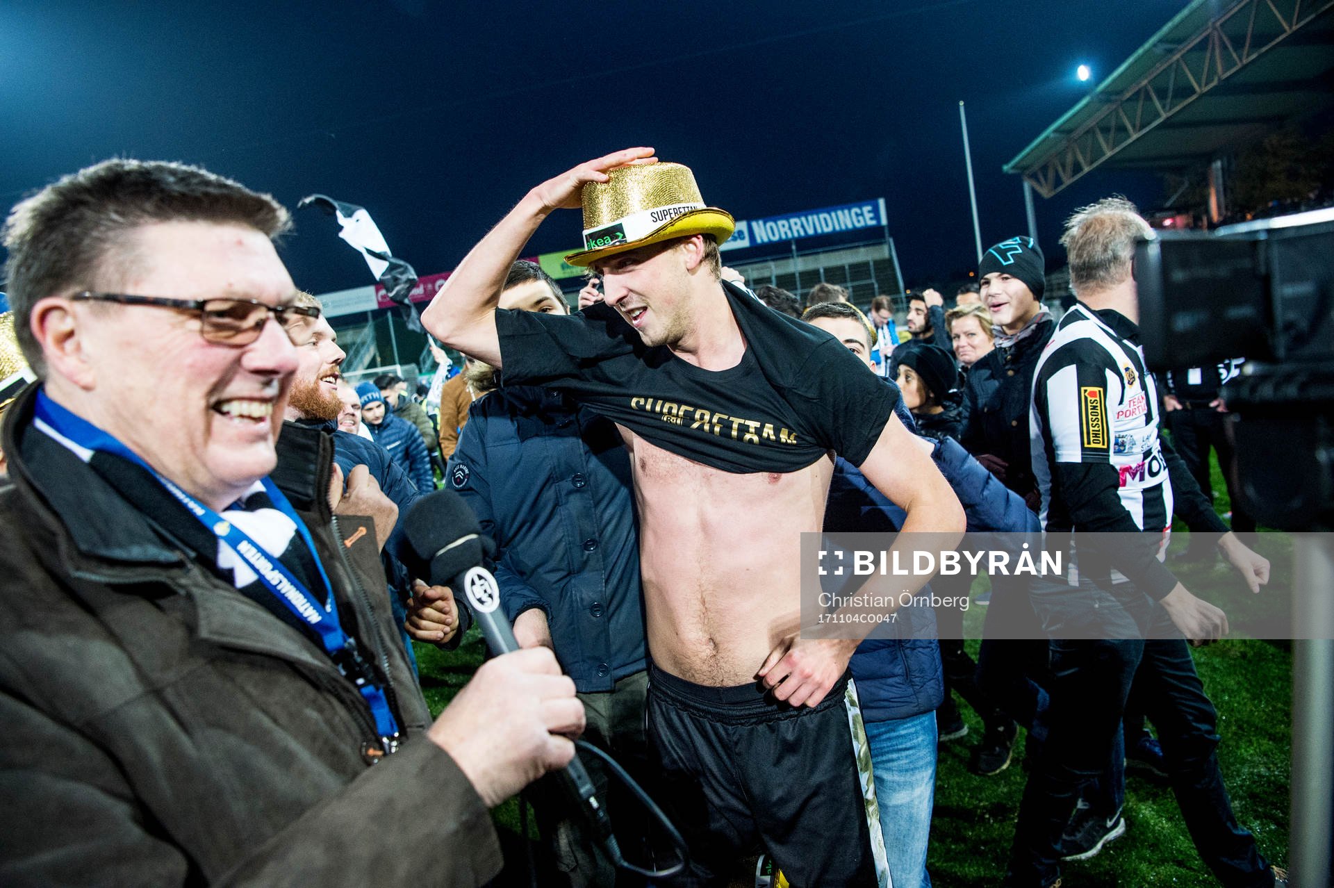 Landskronas Viktor Svensson jublar