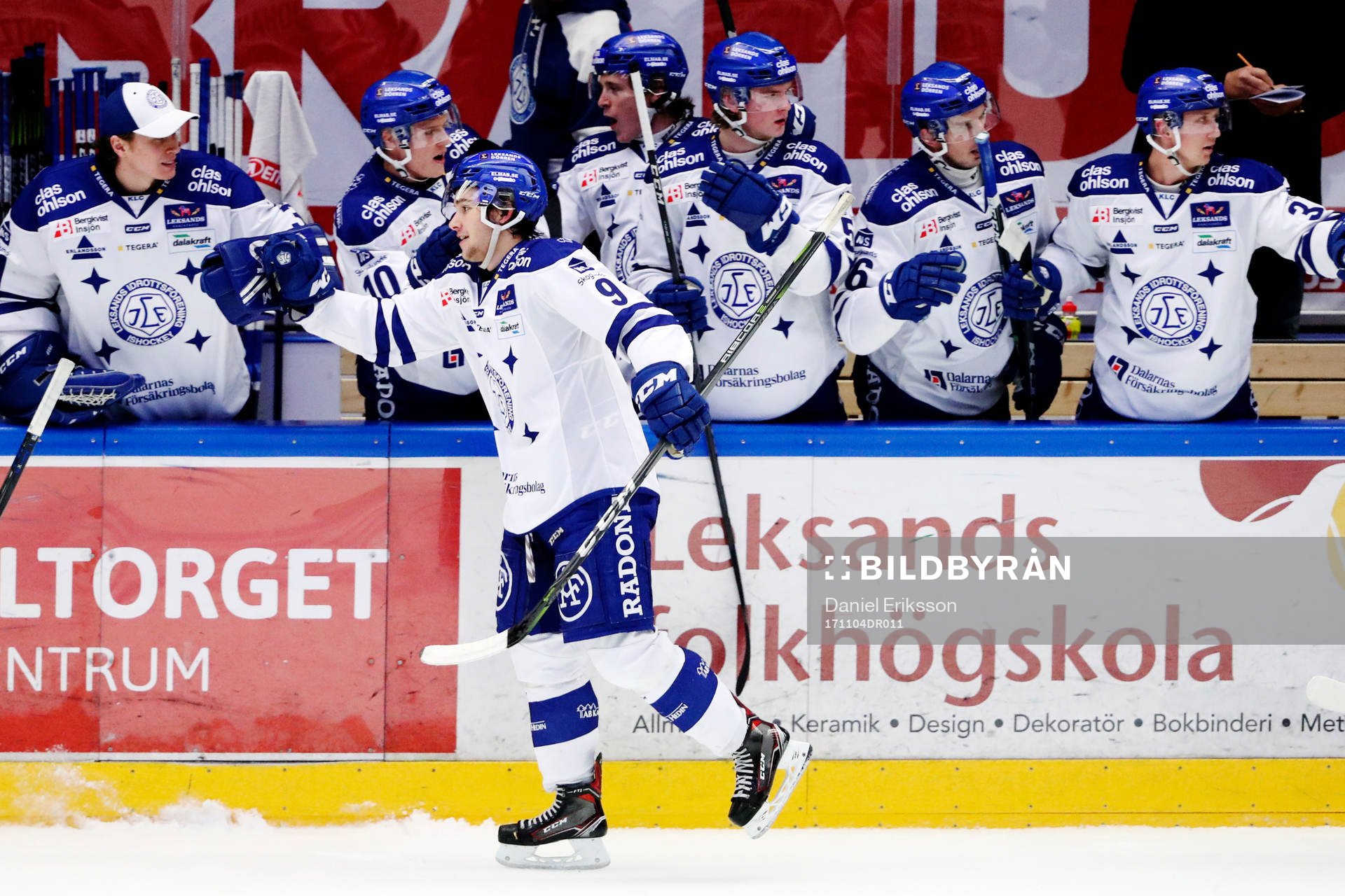 Leksands Emil Bemström jublar