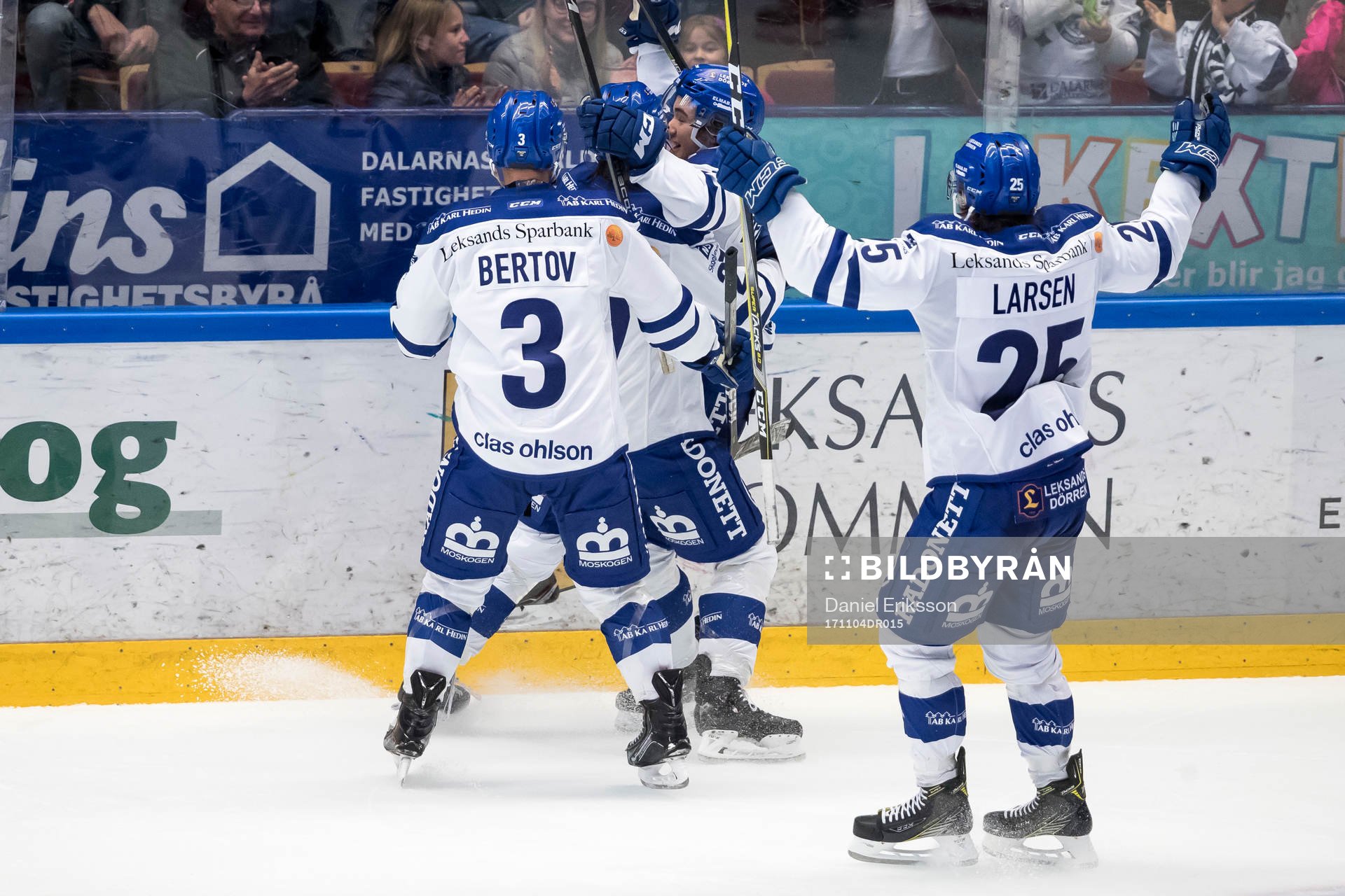 Leksands Emil Bemström jublar