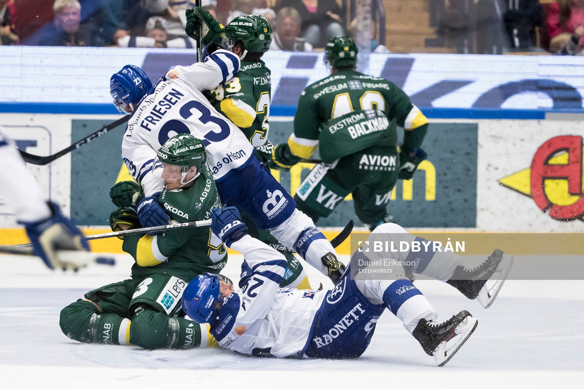 Leksands Alex Friesen Björklövens Alex Hutchings och