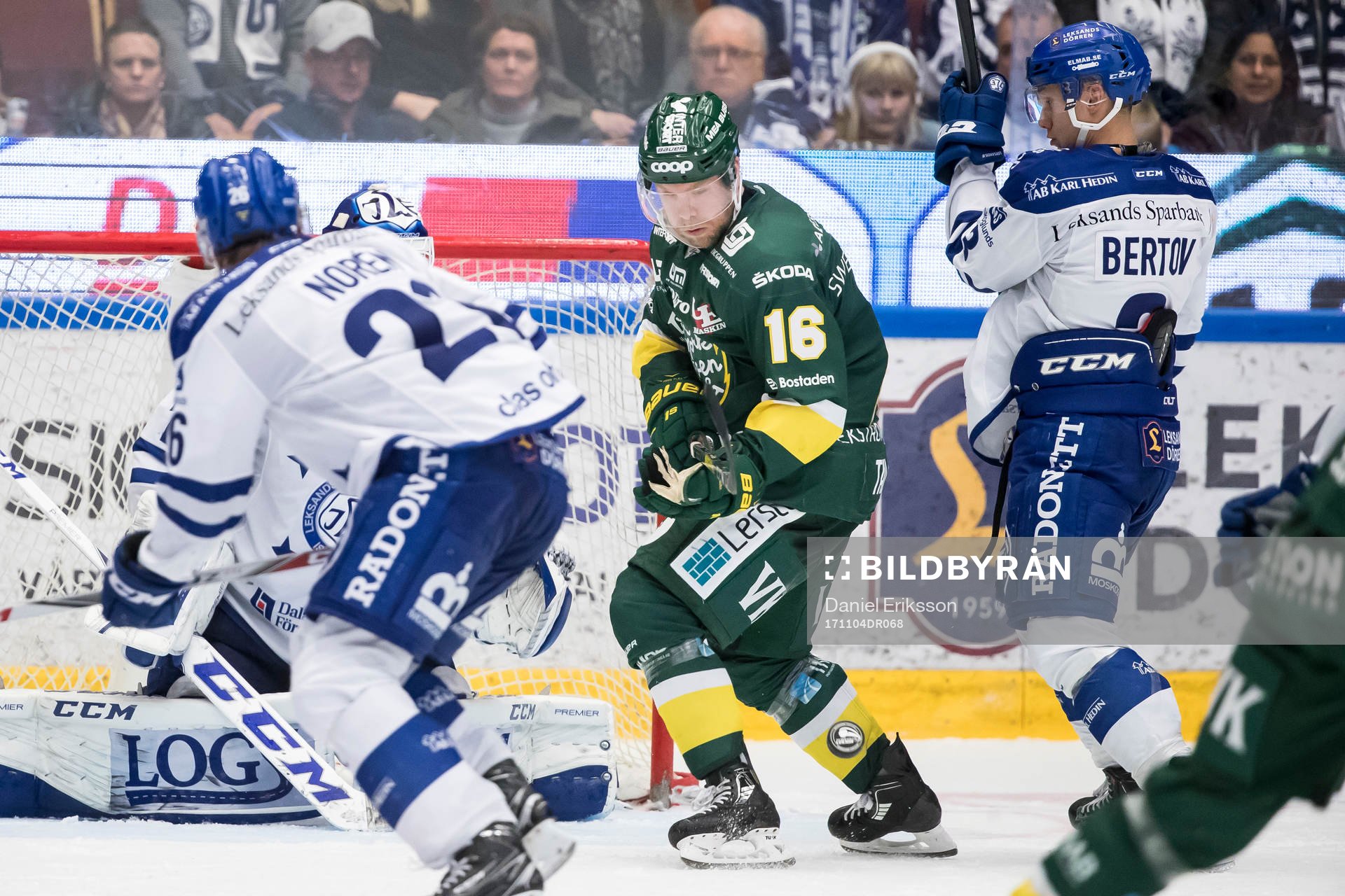 Björklövens Andreas Vikström och Leksands Daniel Bertov