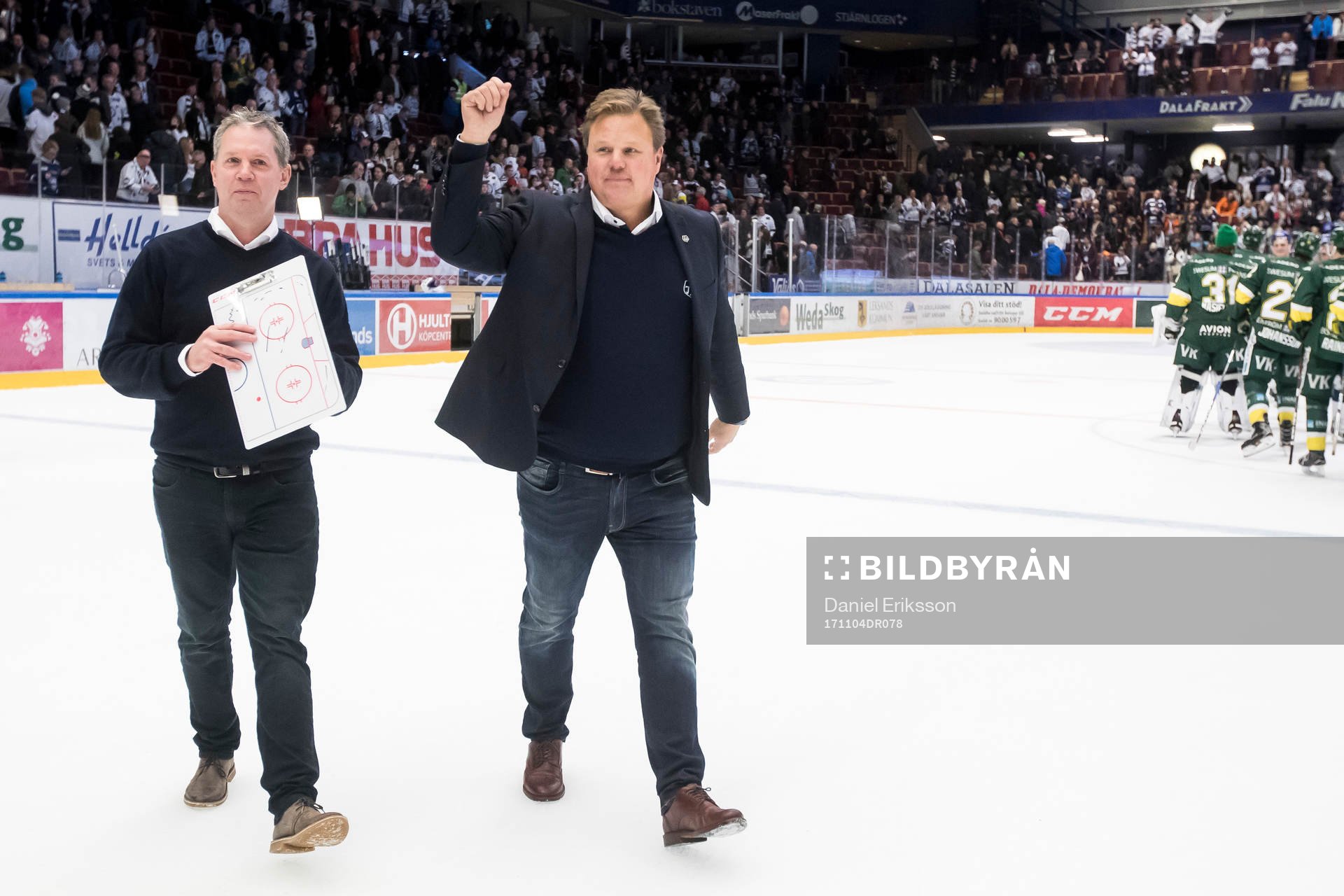 Leksands assisterande tränare Jens Nielsen och tränare