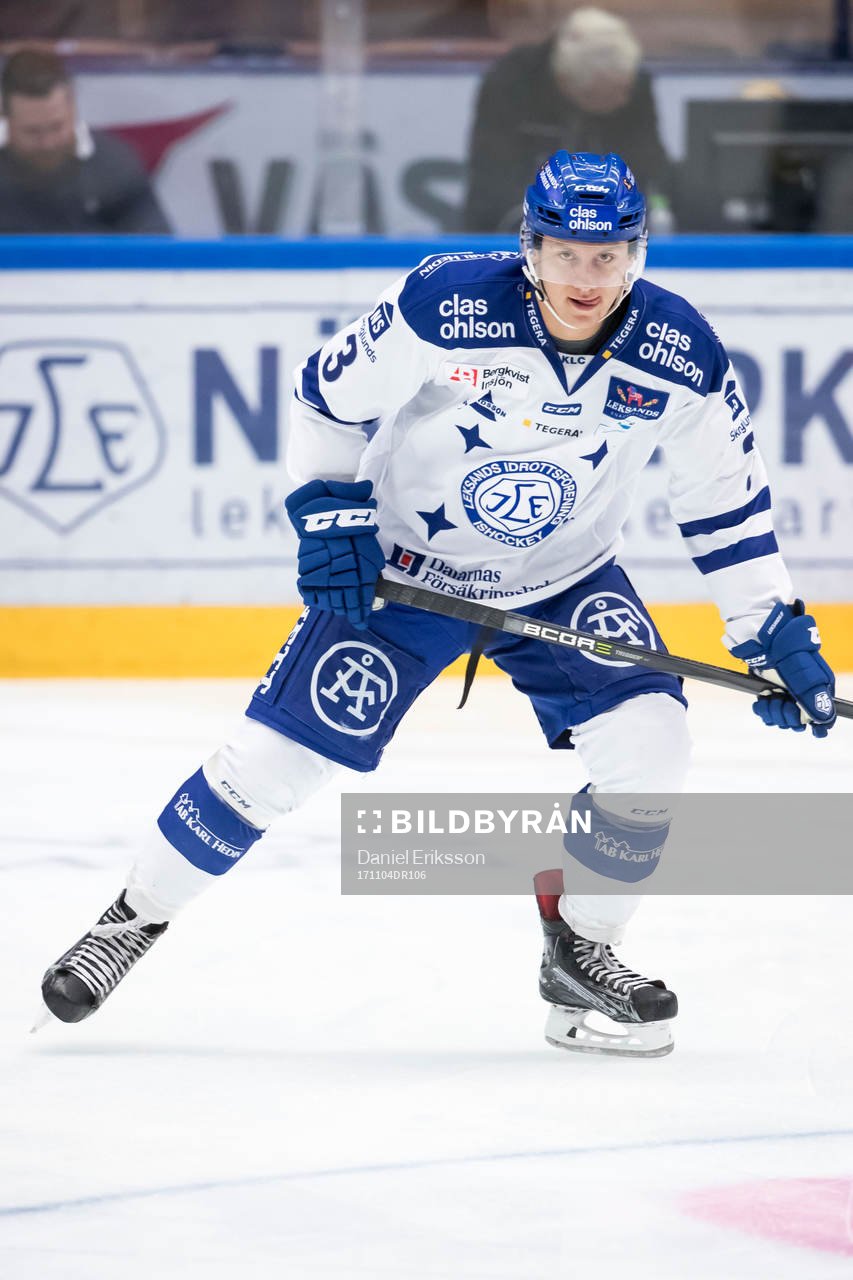 Leksands Daniel Bertov  i ishockeymatchen i