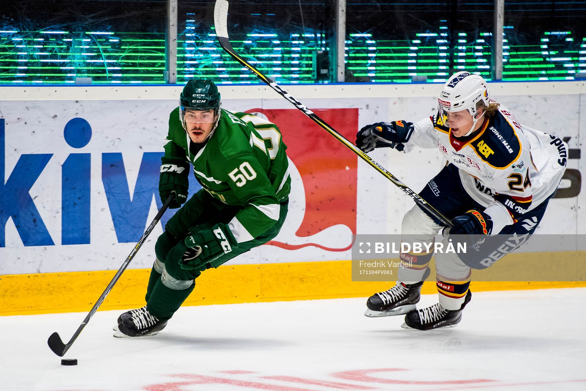 Färjestads Sebastian Erixon och Djurgårdens Erik