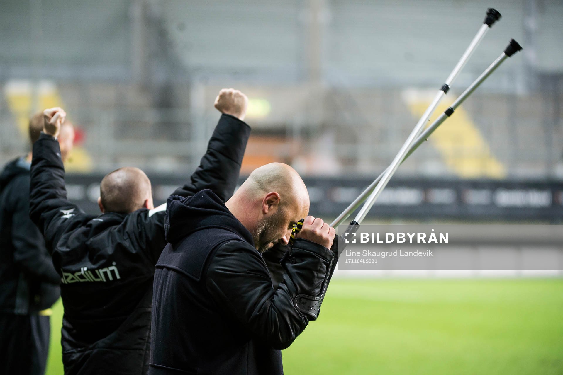 GAIS tränare Bosko Orovic jublar