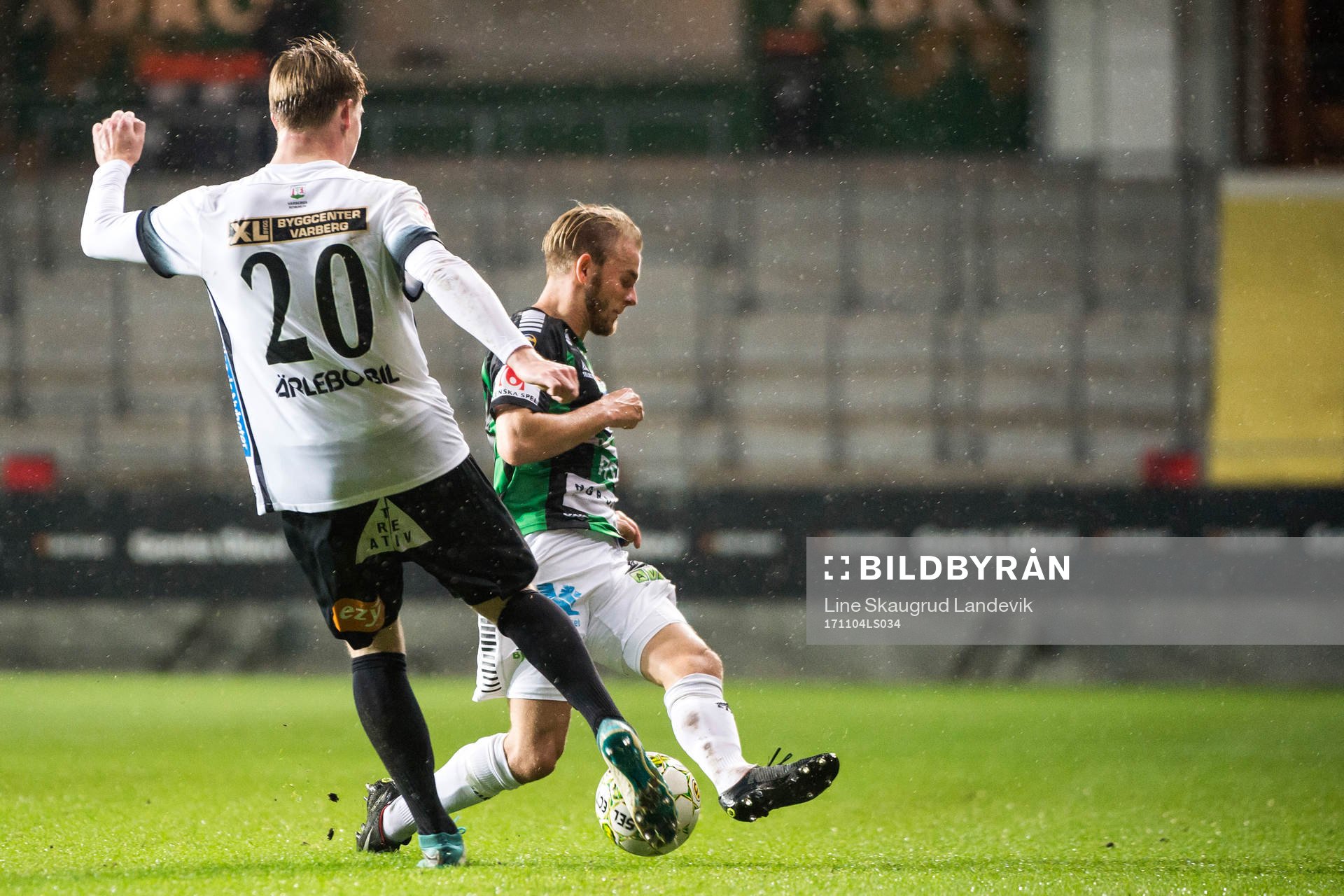Varbergs Anton Liljenbäck och GAIS Niclas Andersén