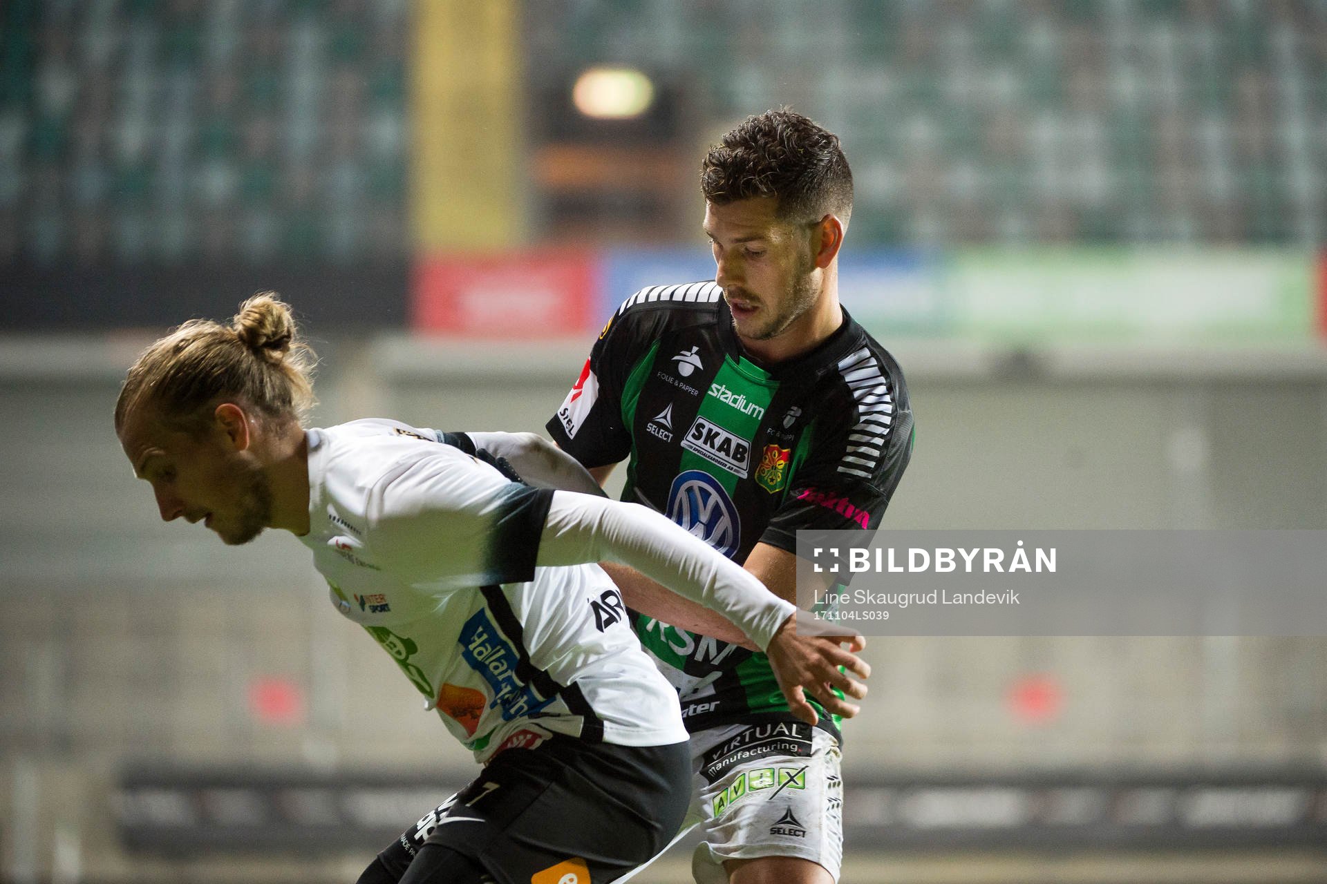 Varbergs Oliver Silverholt och GAIS Daniel Bennassar Nilsson