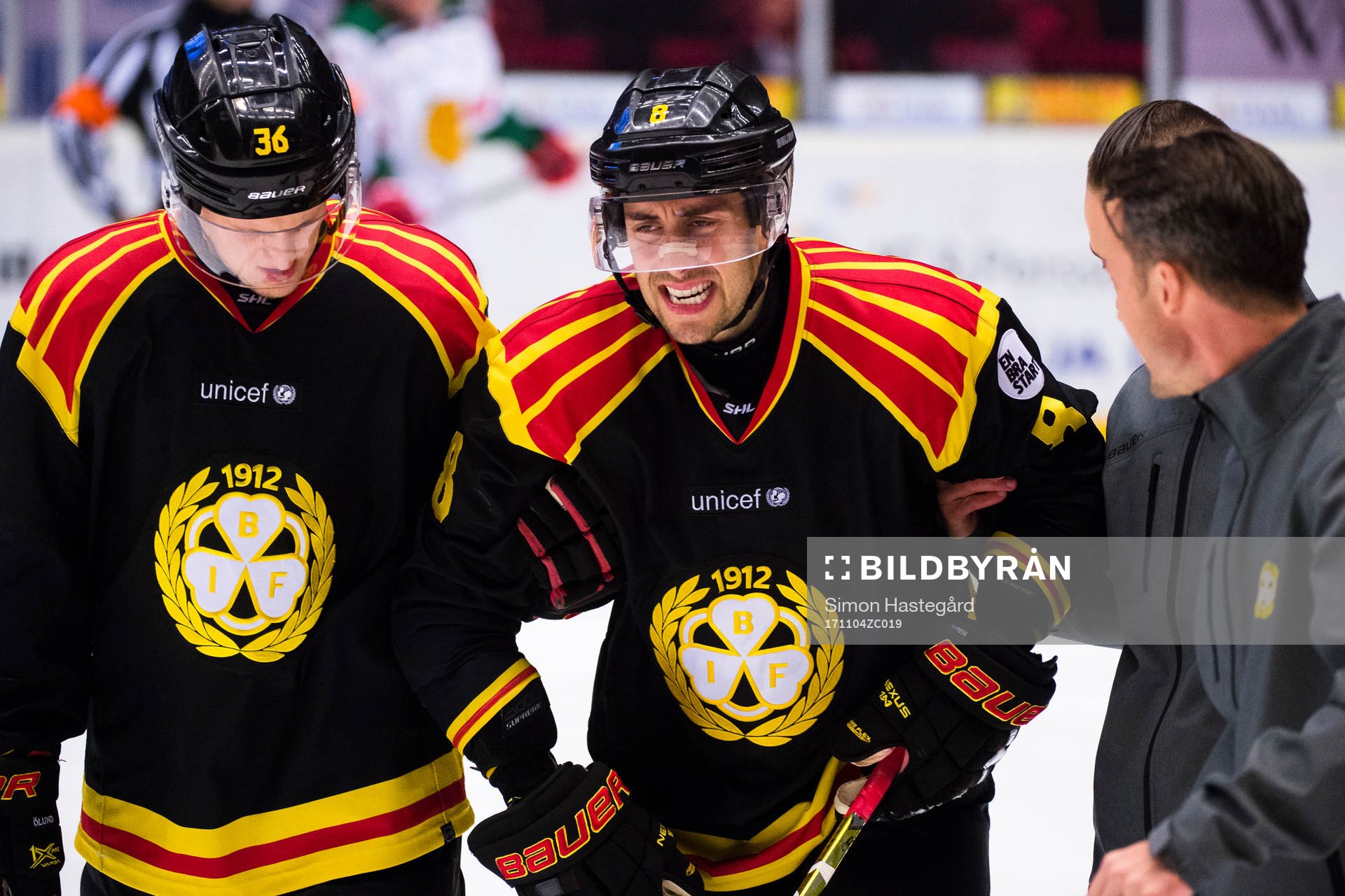 Brynäs Aaron Palushaj har ont