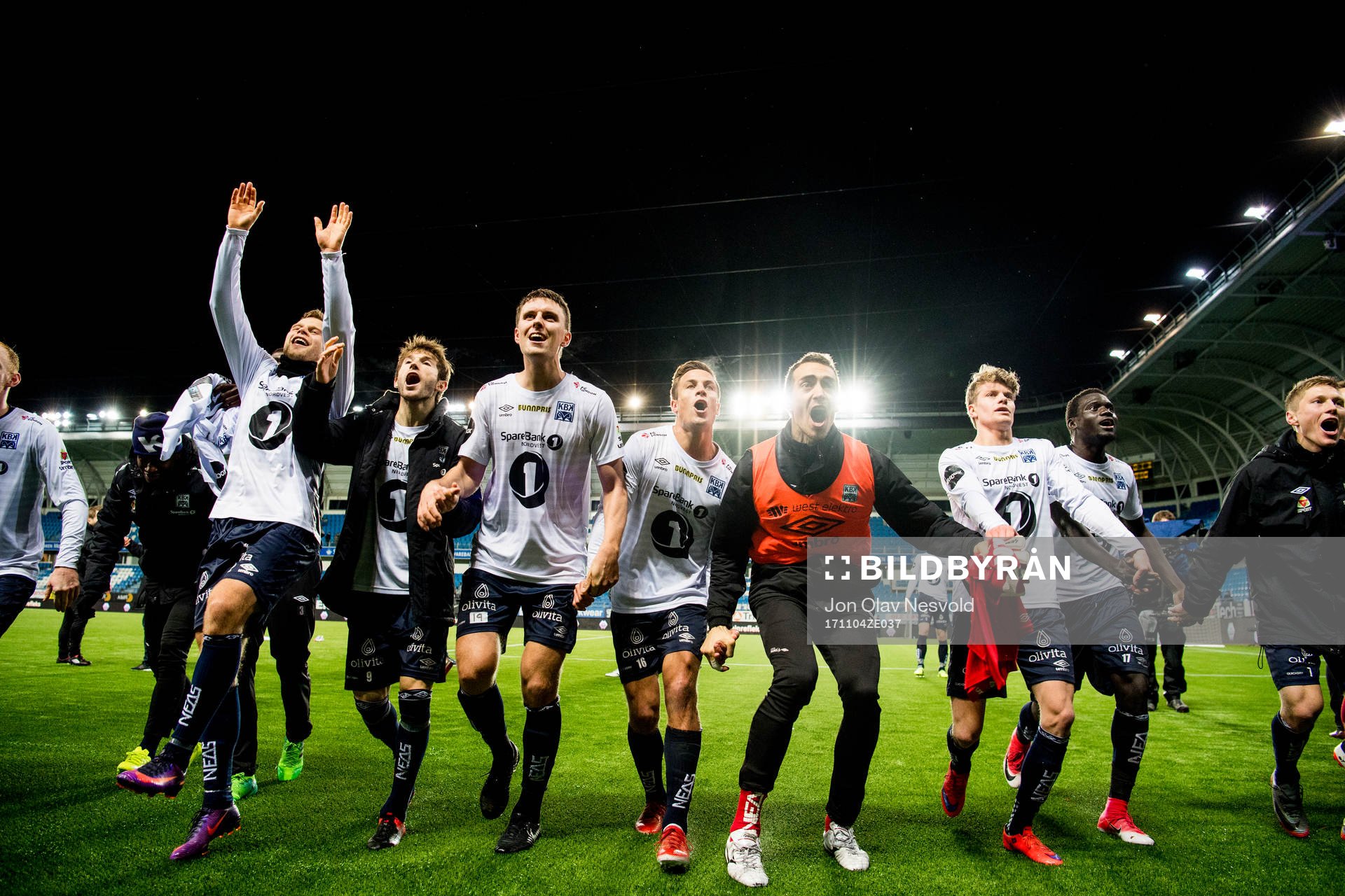 Kristiansund players celebrate
