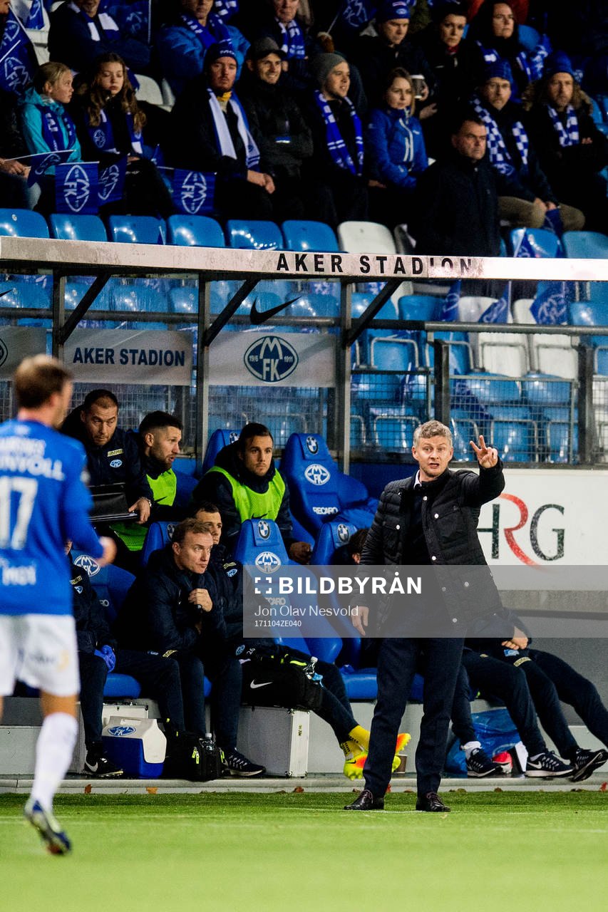 Ole Gunnar Solskjær, manager of Molde