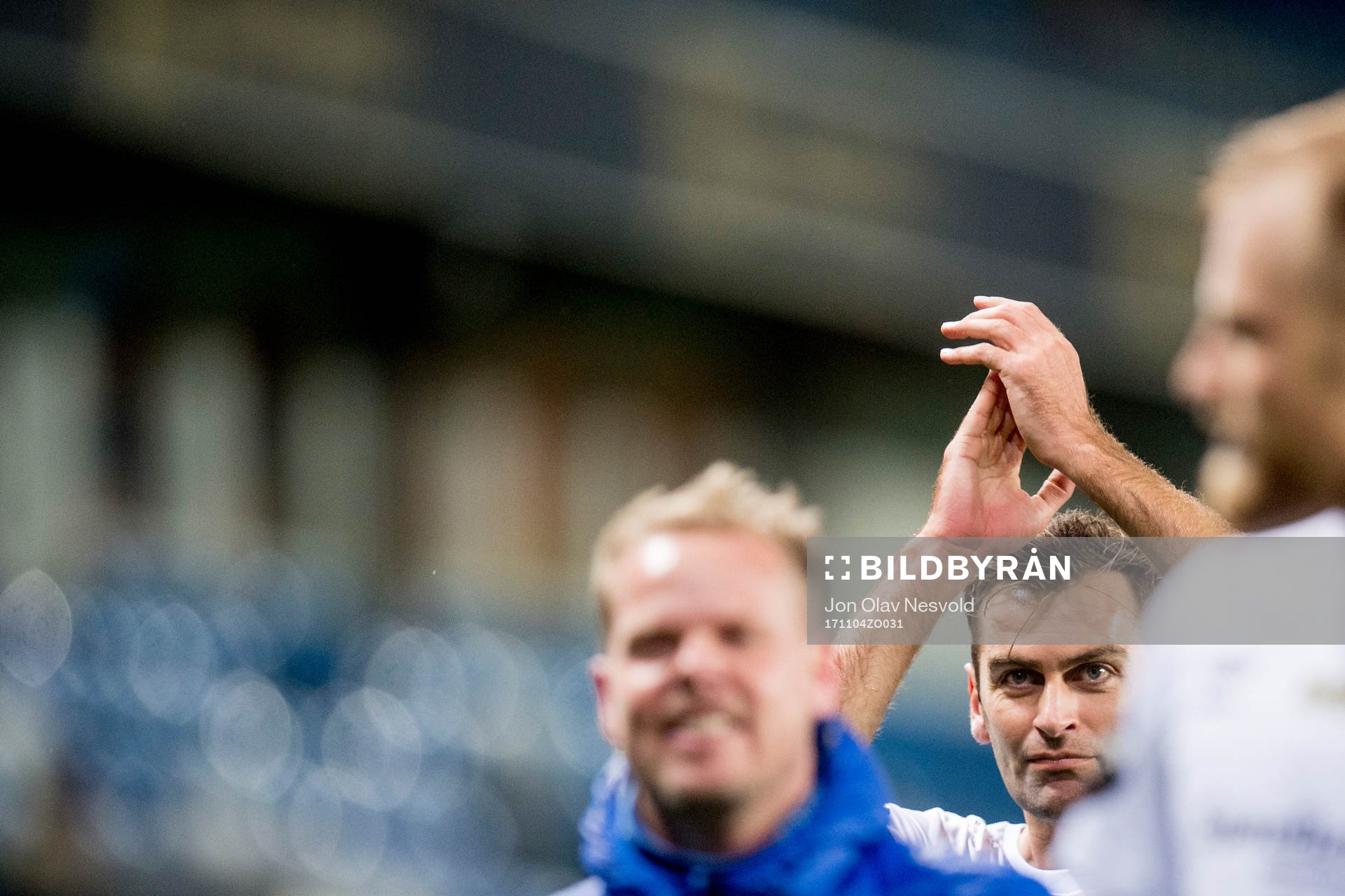 Magne Hoseth of Kristiansund celebrates