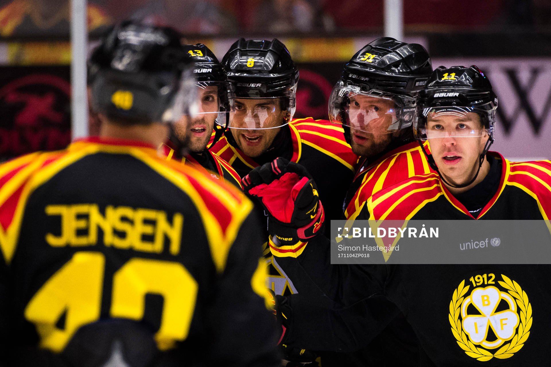 Brynäs Jesper Jensen, Ryan Gunderson , Jonathan Granström