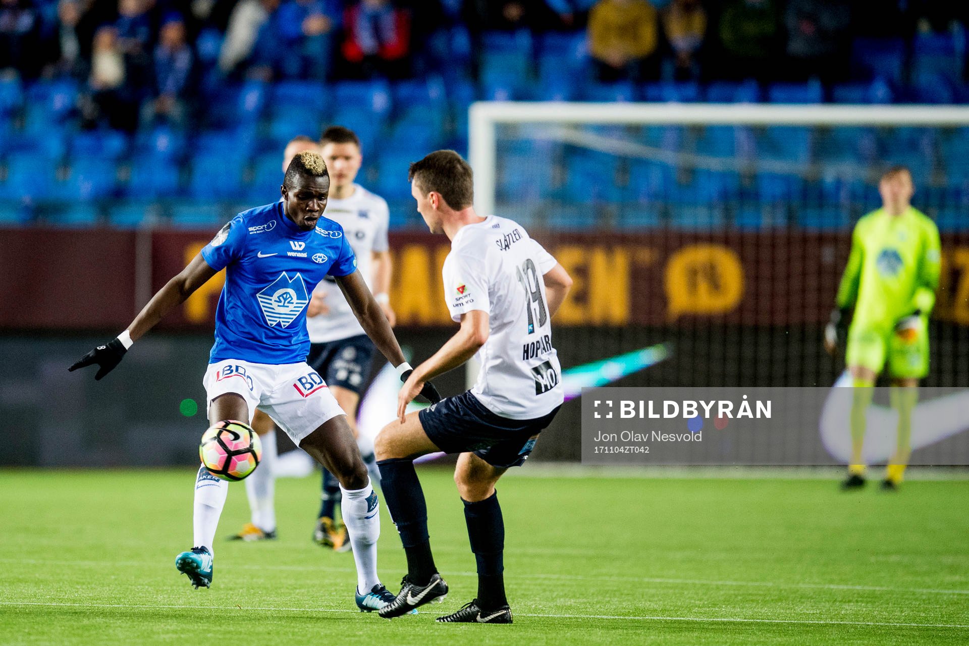 Babacar Sarr of Molde and Andreas Eines Hopmark of