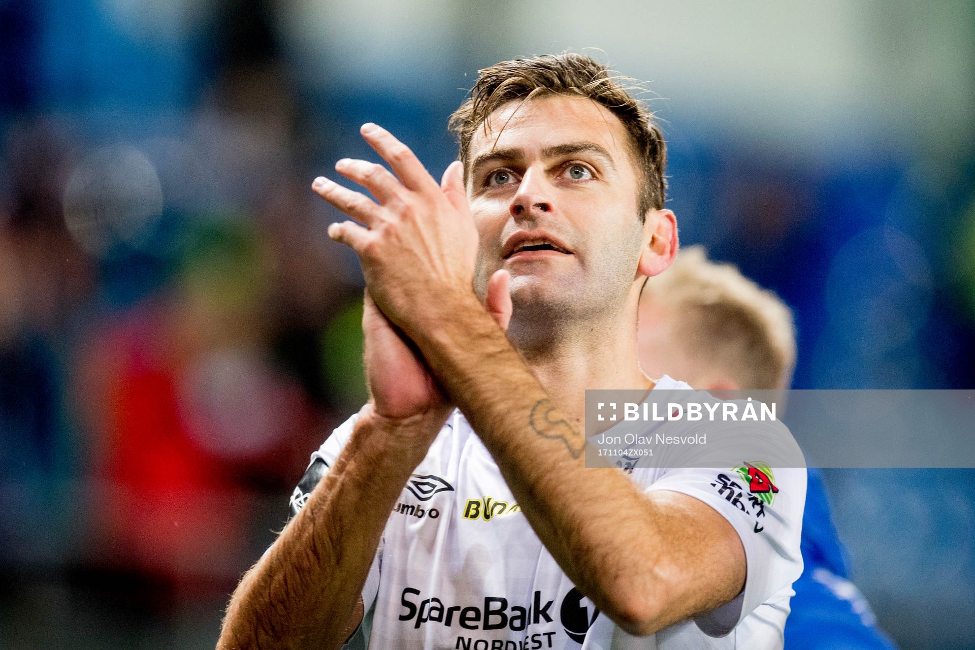 Magne Hoseth of Kristiansund celebrates
