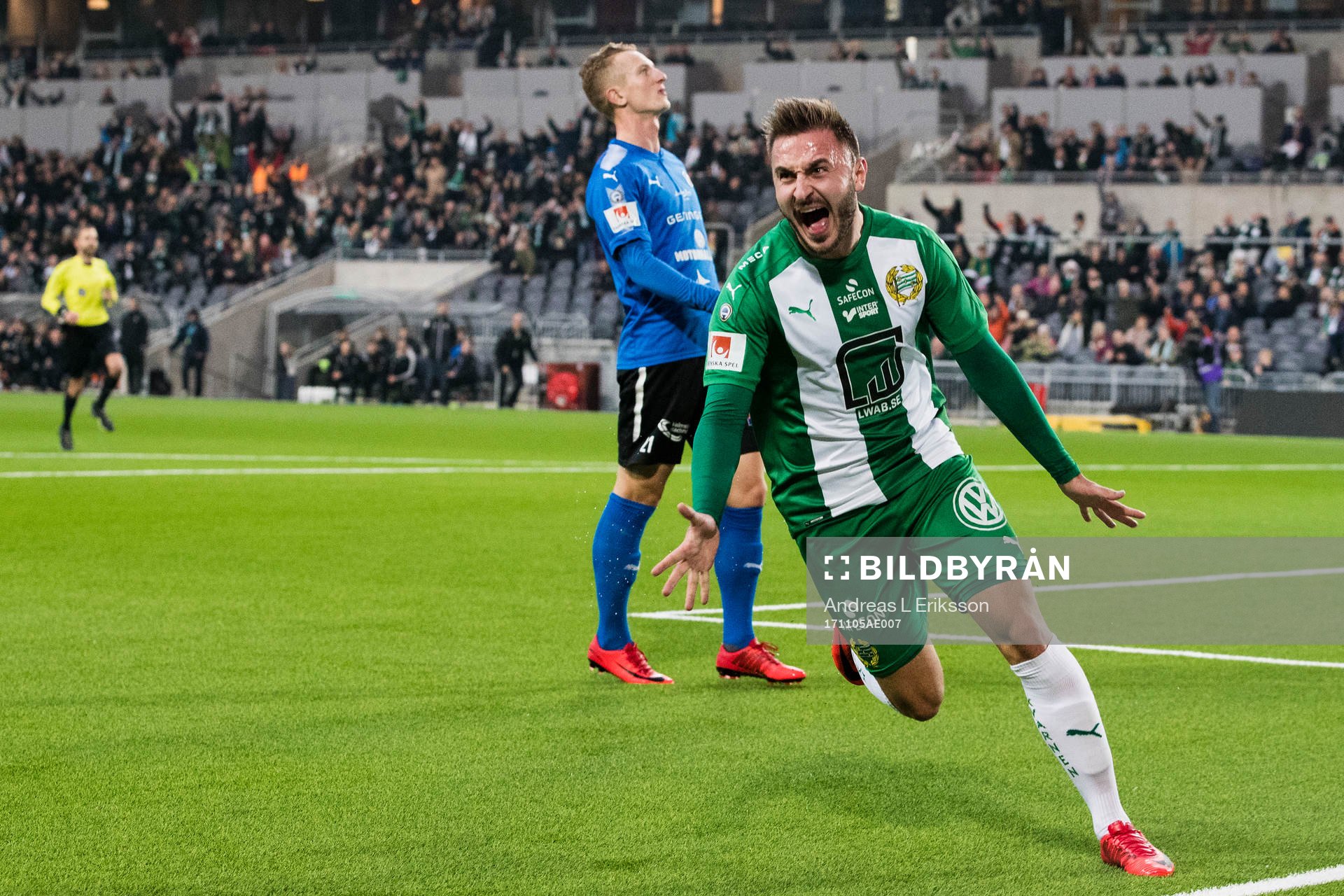 Hammarbys Muamer Tankovic jublar