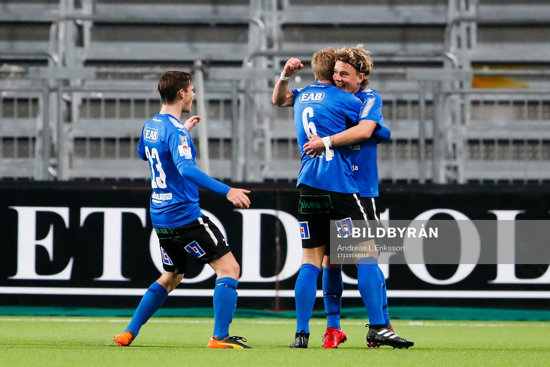 Halmstads Jonathan Svedberg och Höskuldur Gunnlaugsson