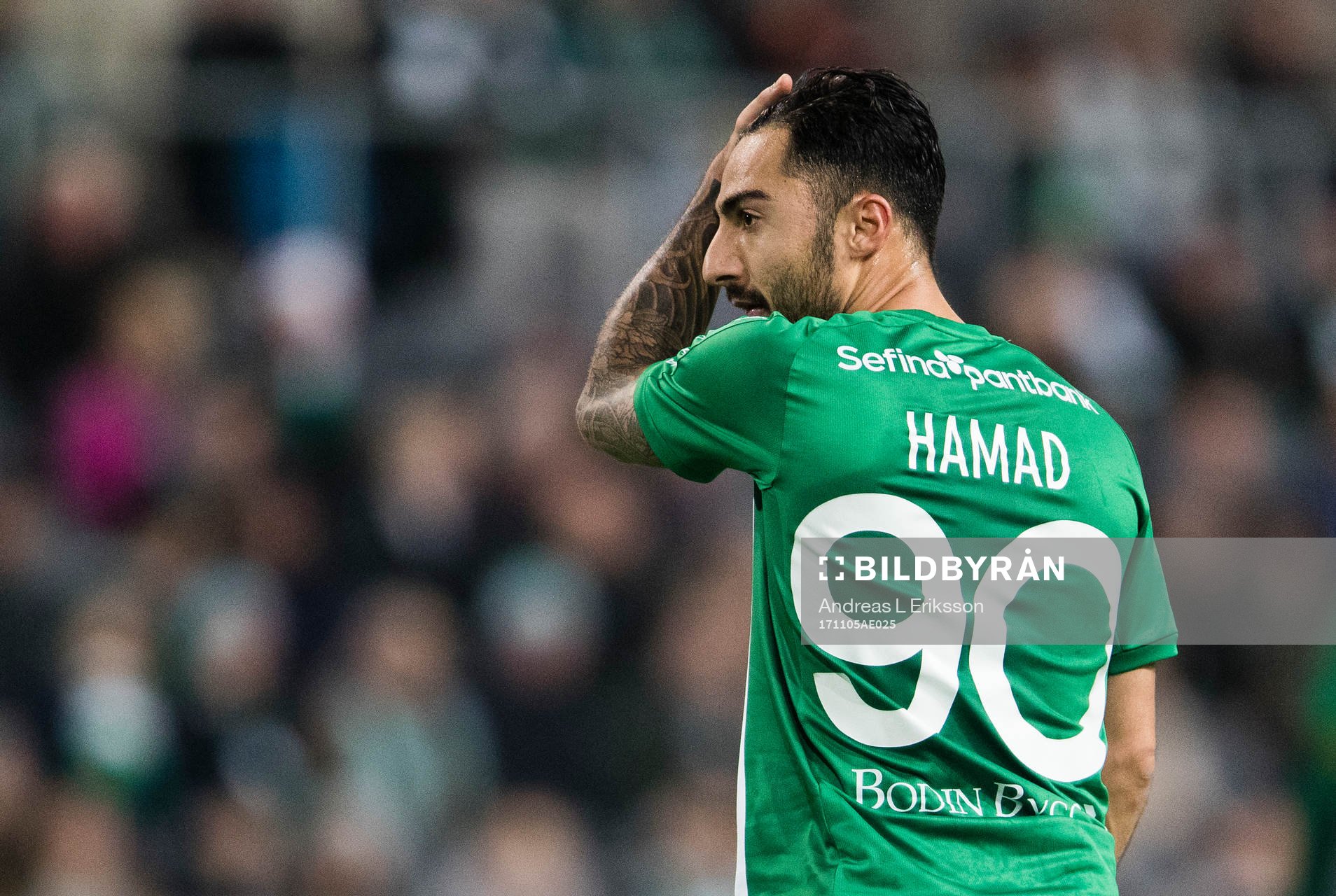 Hammarbys Jiloan Hamad deppar