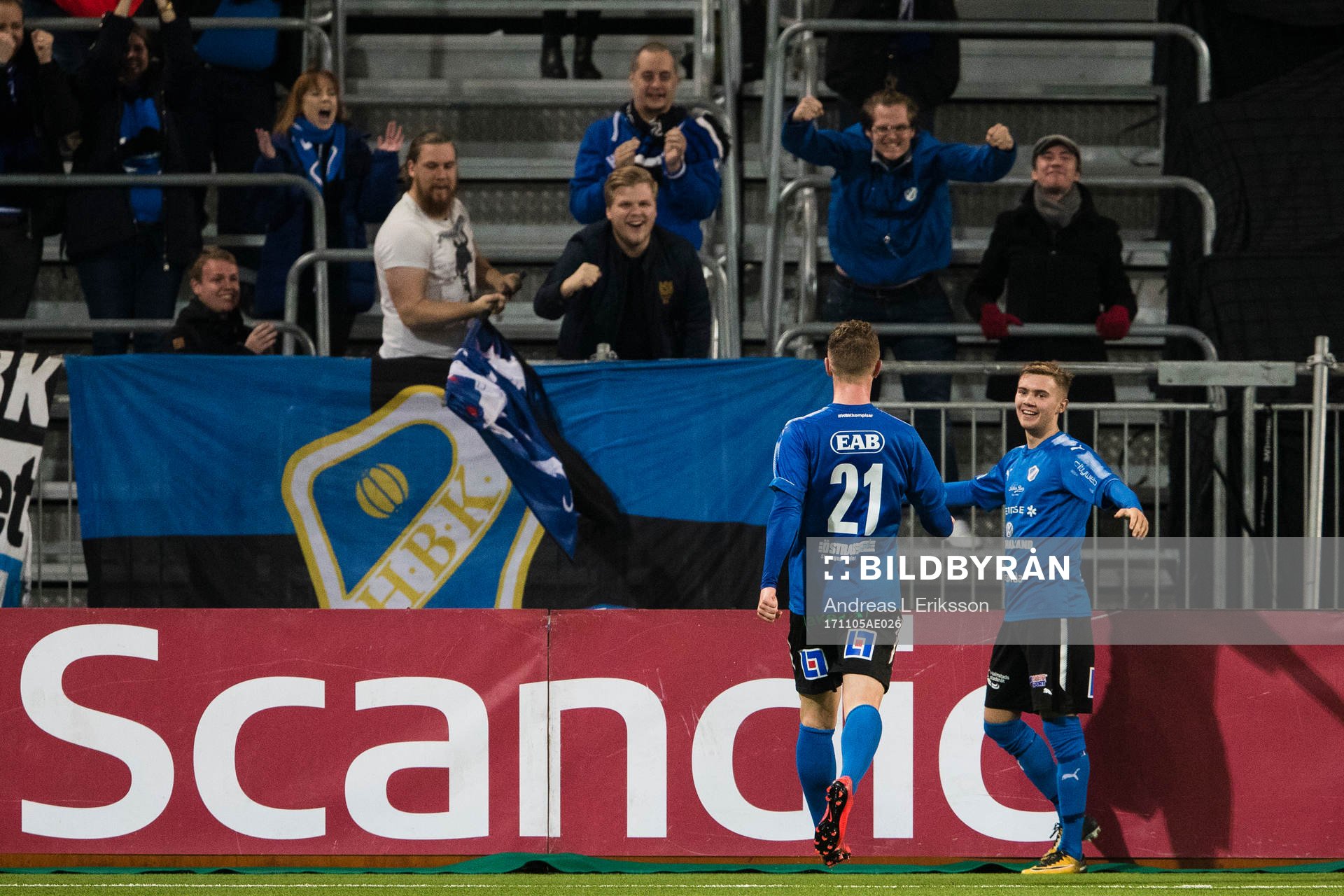 Halmstads Andreas Bengtsson jublar