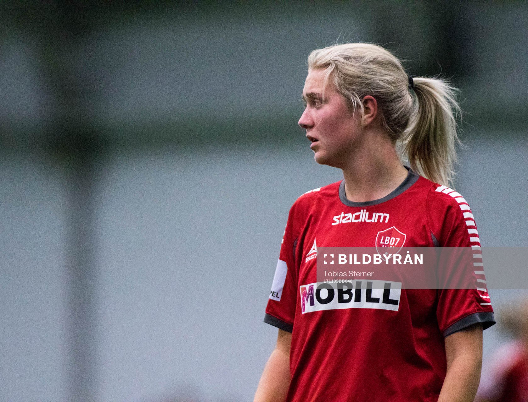 LB07s Anna Molander under bronsmatchen i SM-slutspelet för F19 mellan Växjö och LB07 den 5 november 2017 i Stockholm.