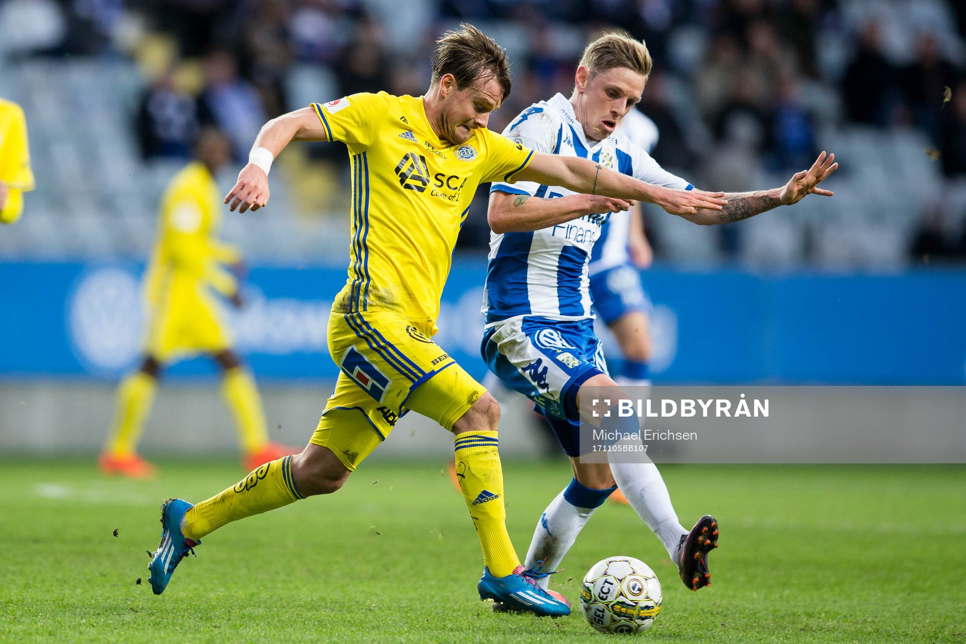Sundsvalls Eric Larsson mot IFK Göteborgs Sören Rieks